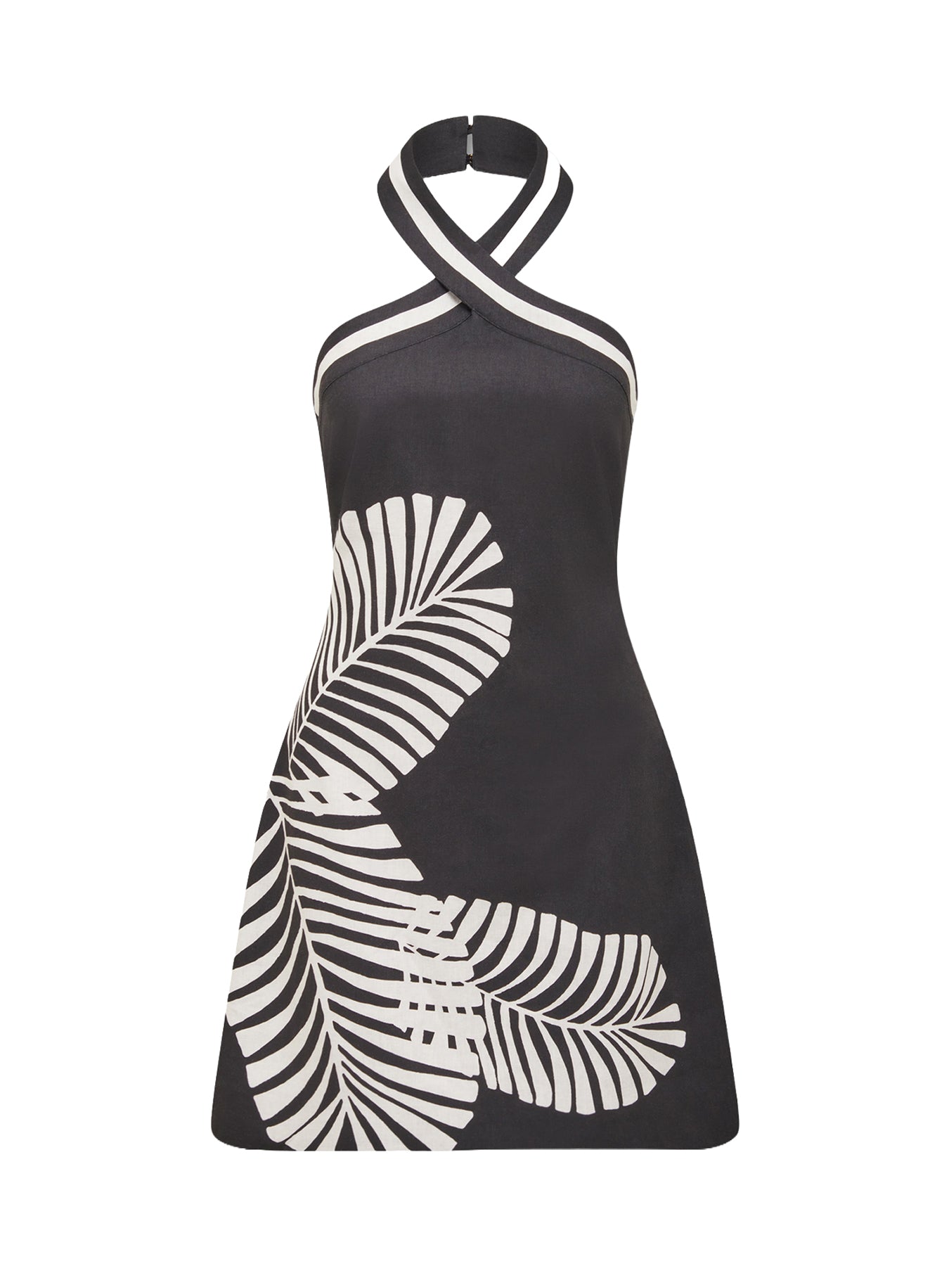 Adore Halter Neck Linen Mini Dress