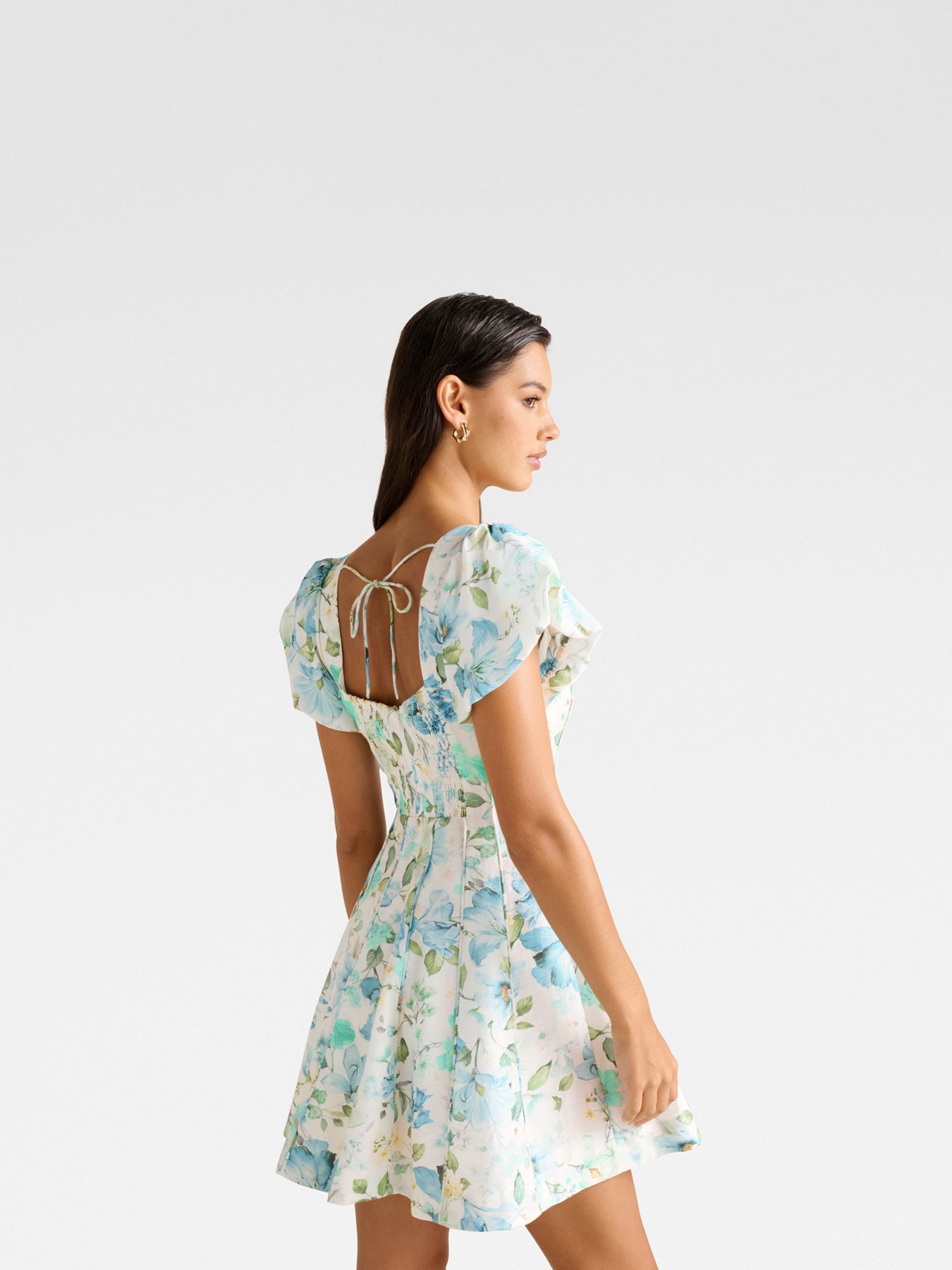 Camden Puff Sleeves Mini Dress