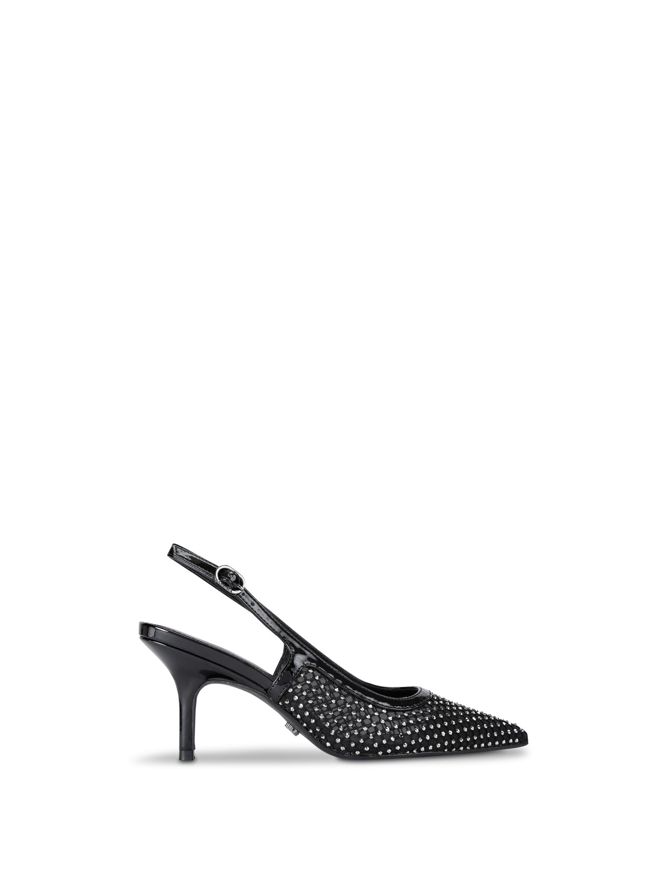 Lavish Jewel Slingback Heel Black