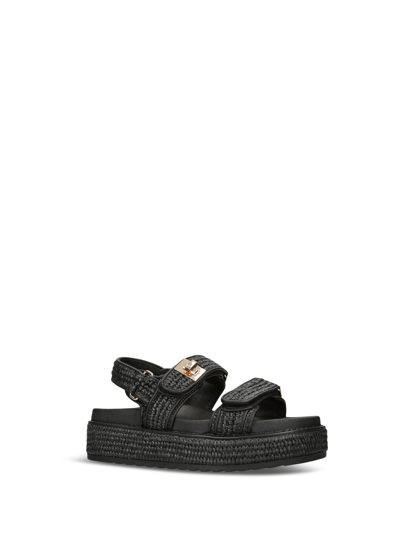 Big Mona Raffia Sandals Natural