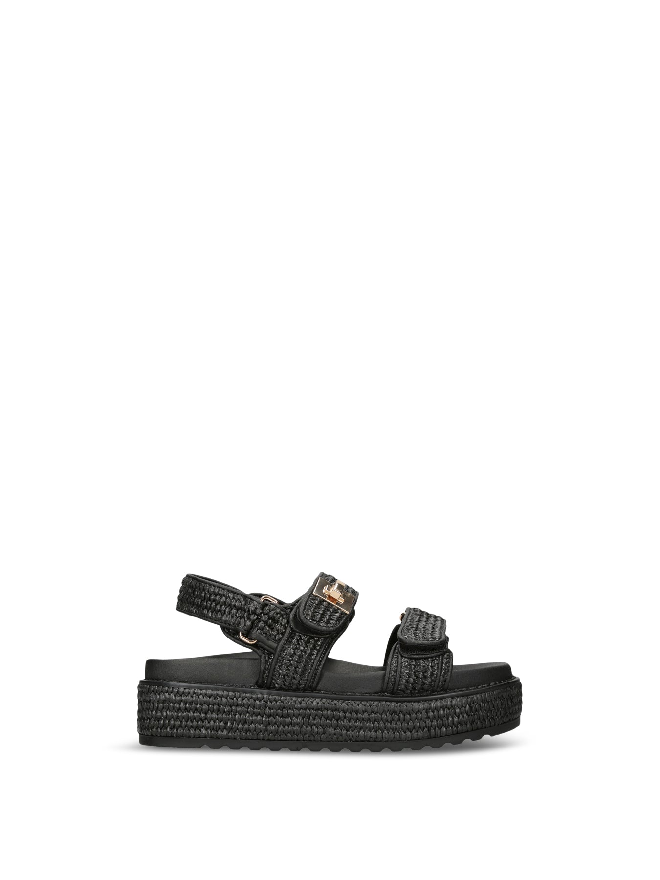Big Mona Raffia Sandals Natural