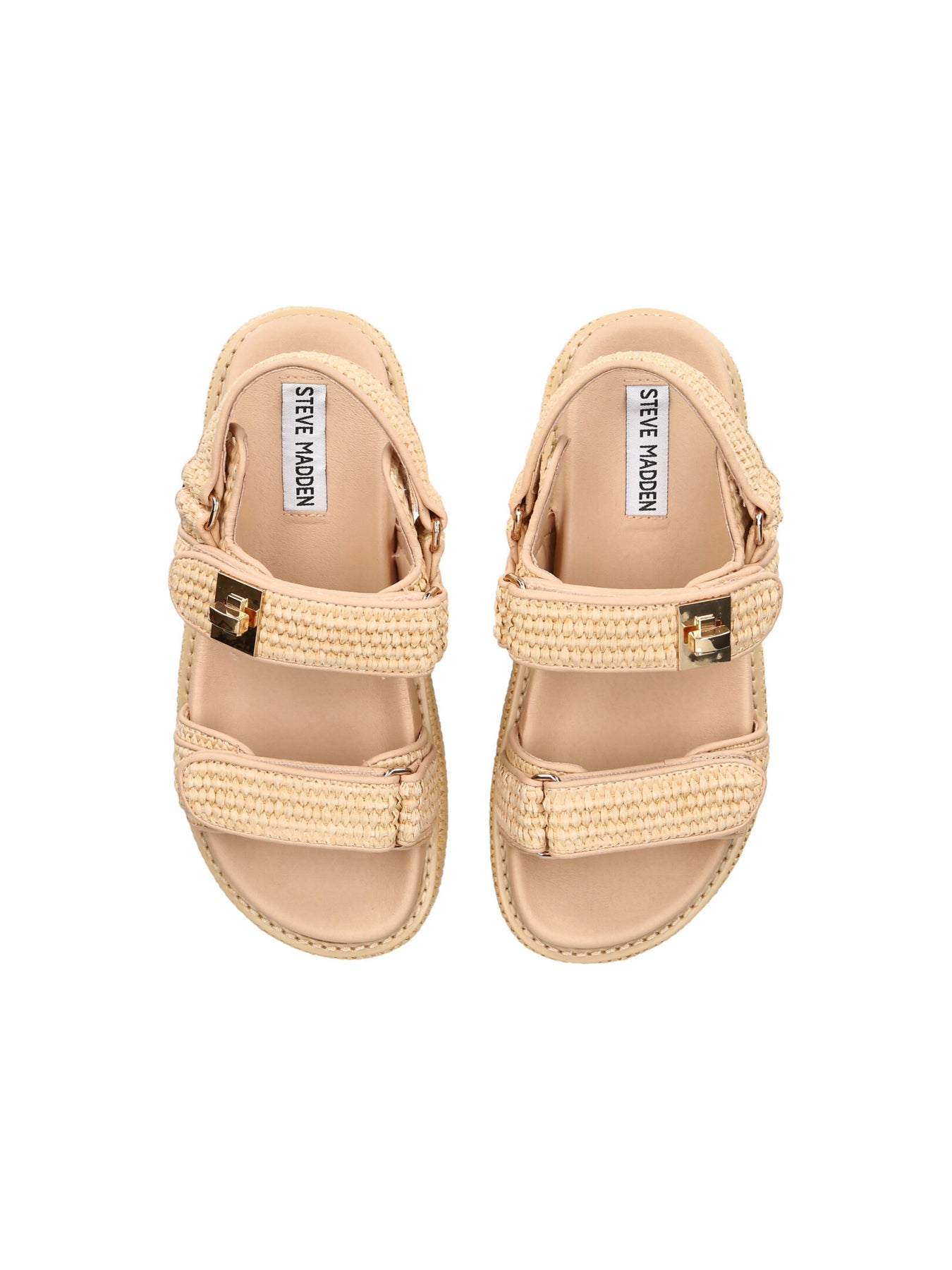 Big Mona Raffia Sandals Natural