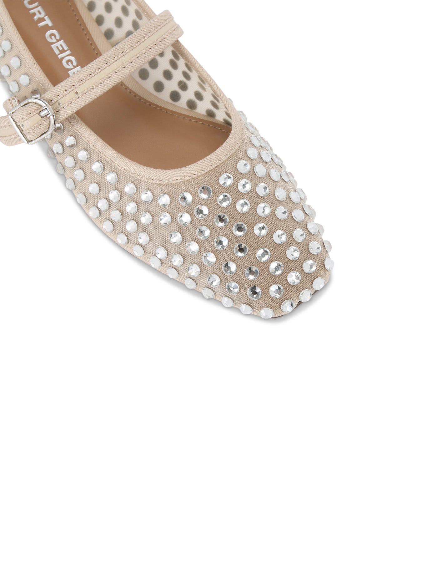 Nina Mesh Gem Blush Ballet Flats