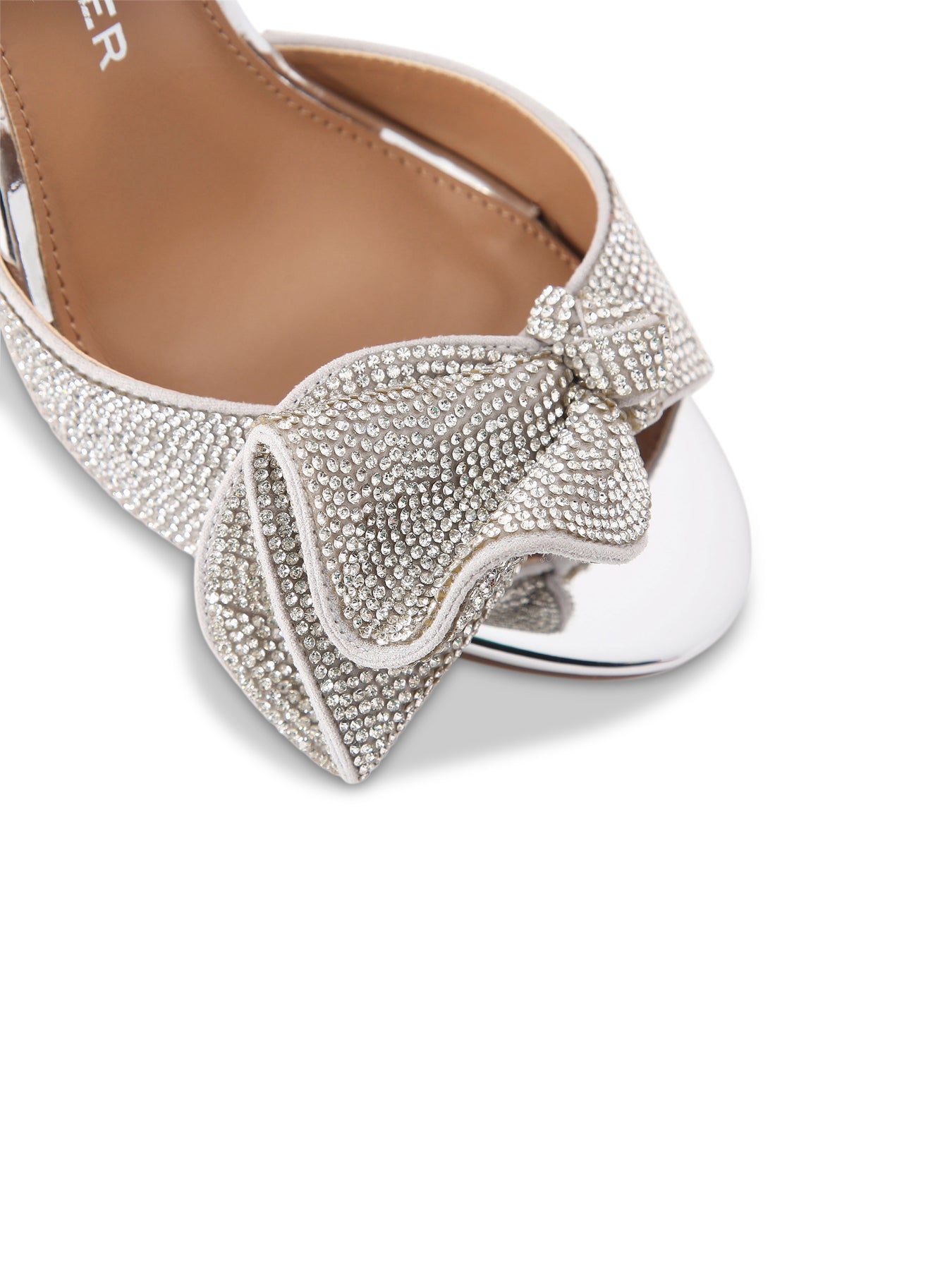 Allegra Metallic High-Heel Shoes Silver