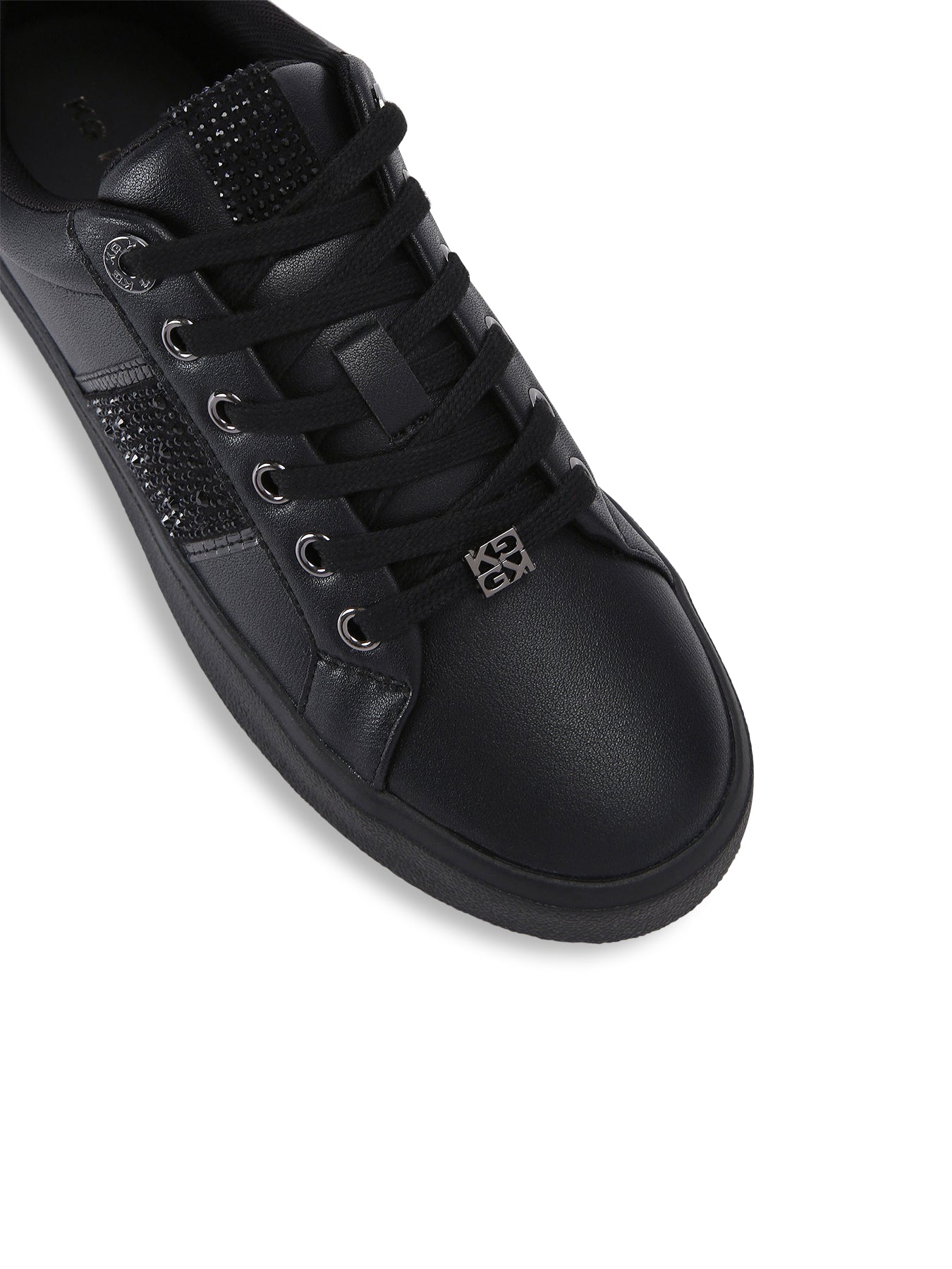 Lucie Lace Up Trainers White