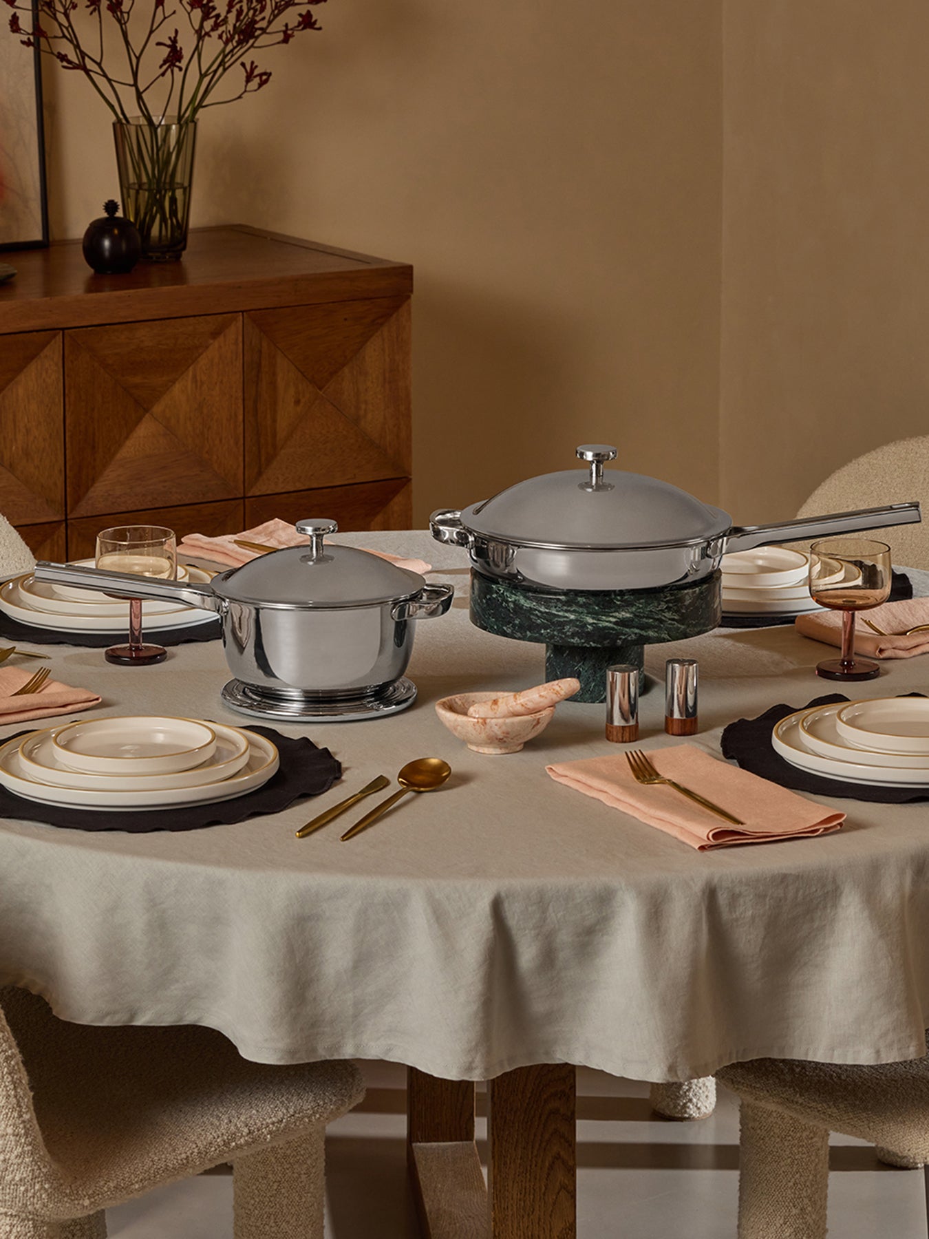 Titanium Pro Cookware Set Chrome