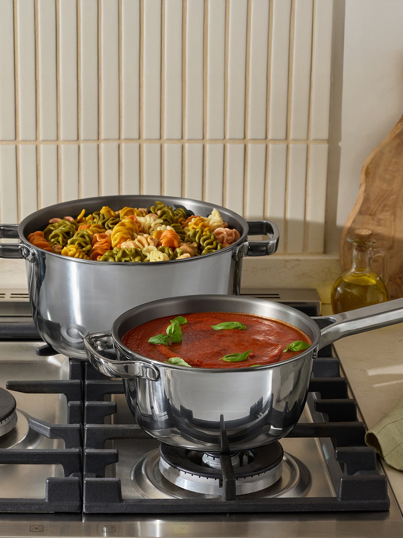 Titanium Pro Cookware Set Chrome