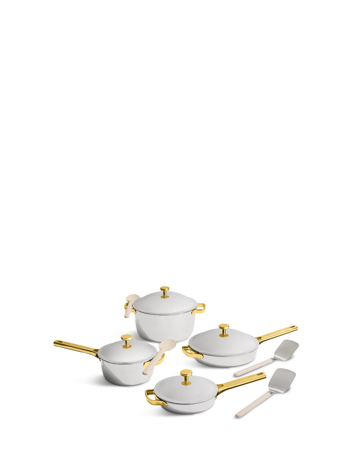 Titanium Pro Cookware Set Chrome/Gold