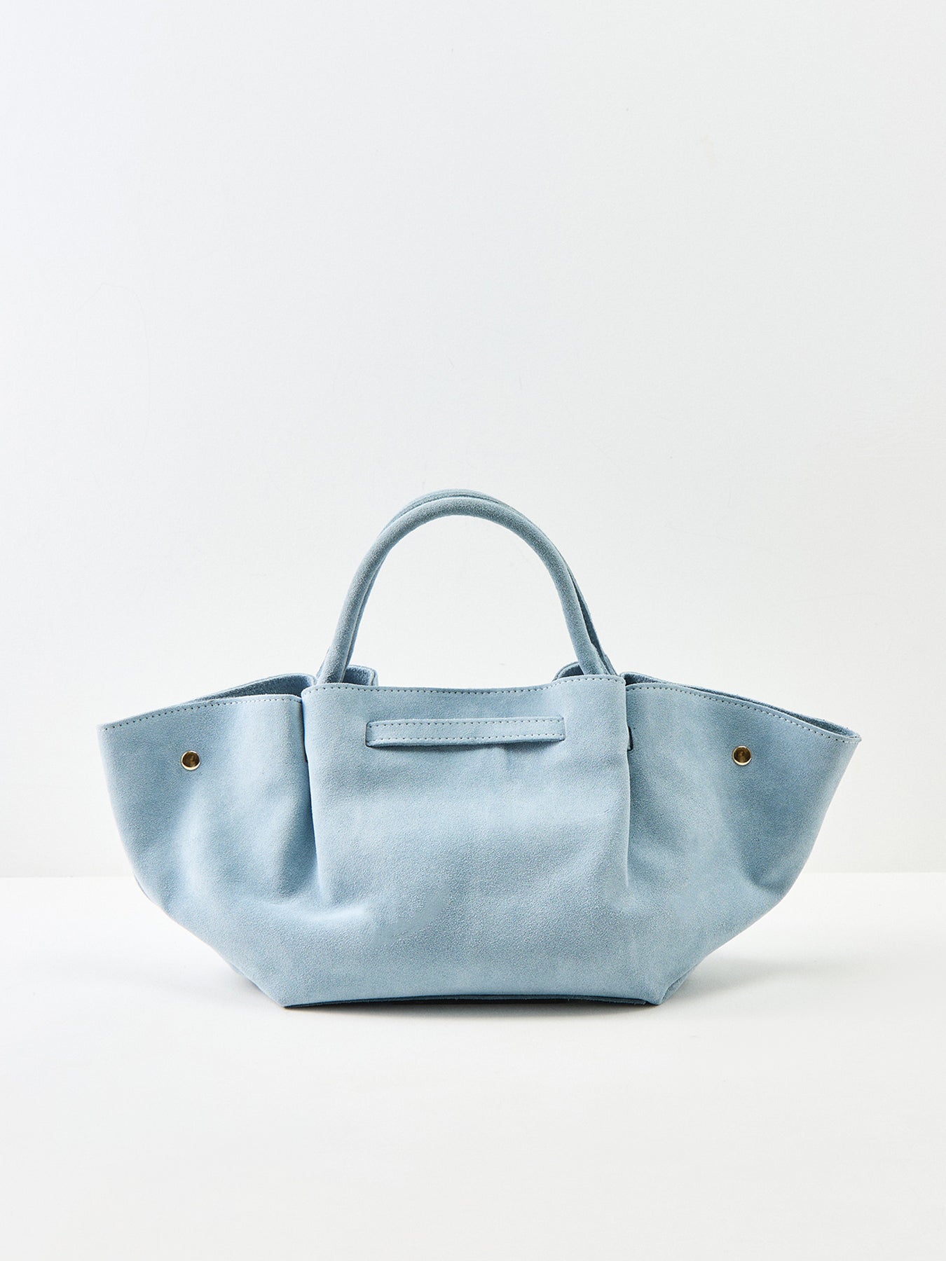 Feny Suede Top Handle Tote Bag Blue