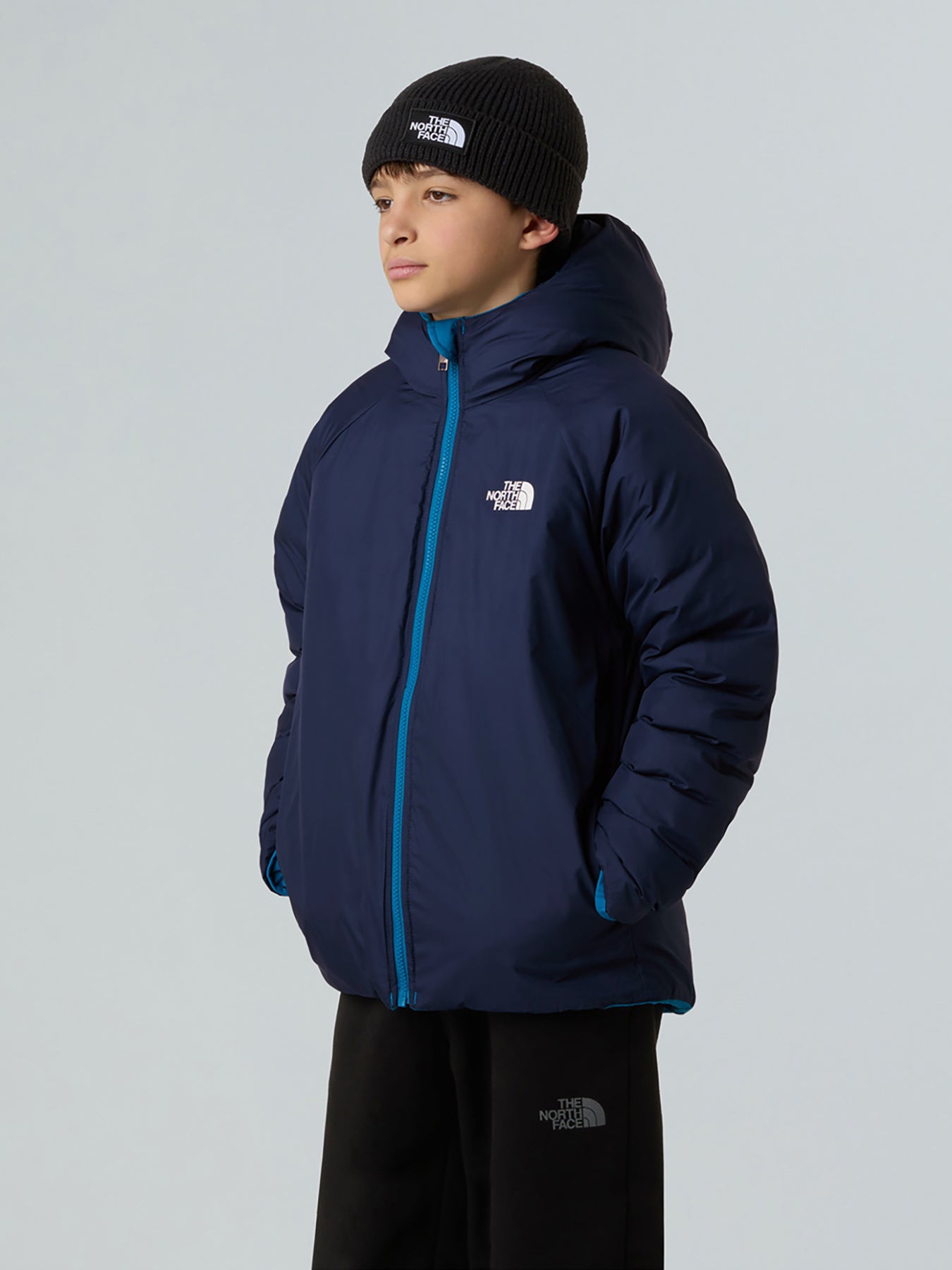 B Reversible Perrito Hooded Jacket Dusk Blue
