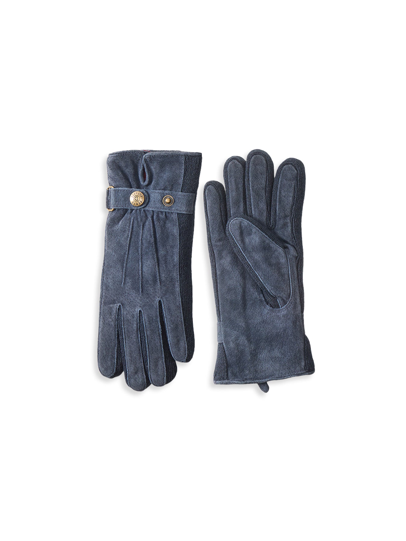 Laura Suede Gloves Navy