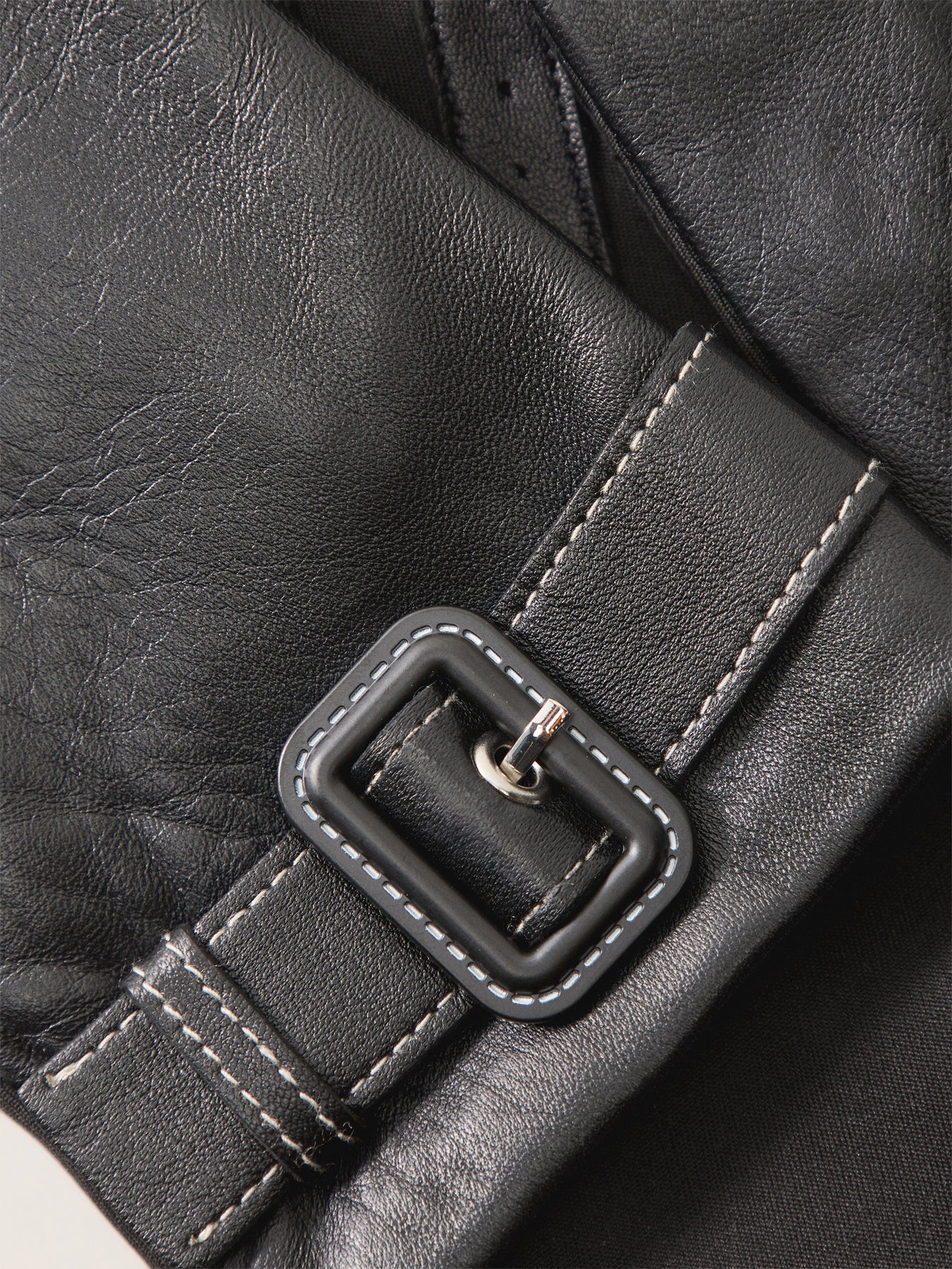 Lyla Leather Gloves Black