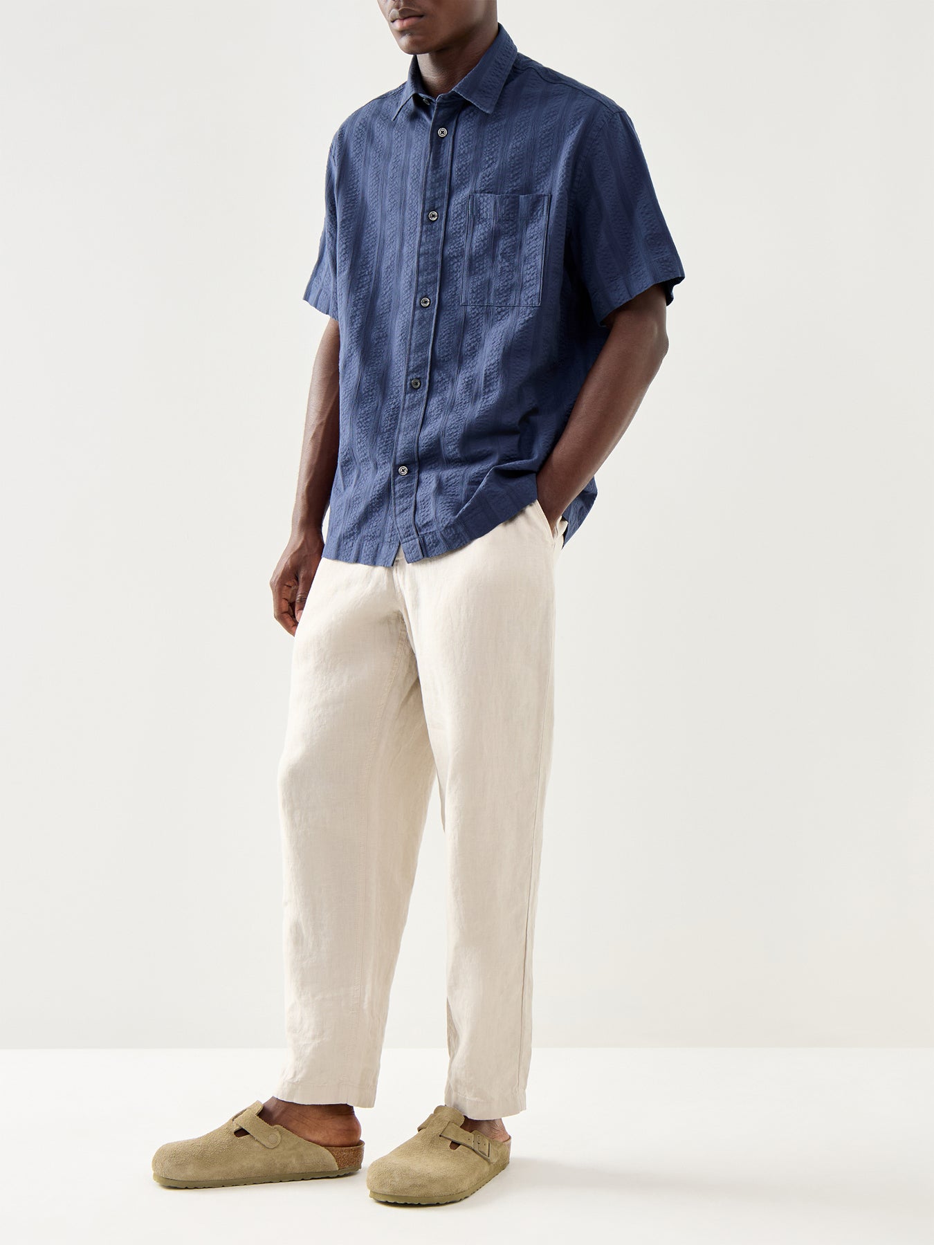 Silas Seersucker Short Sleeves Shirt