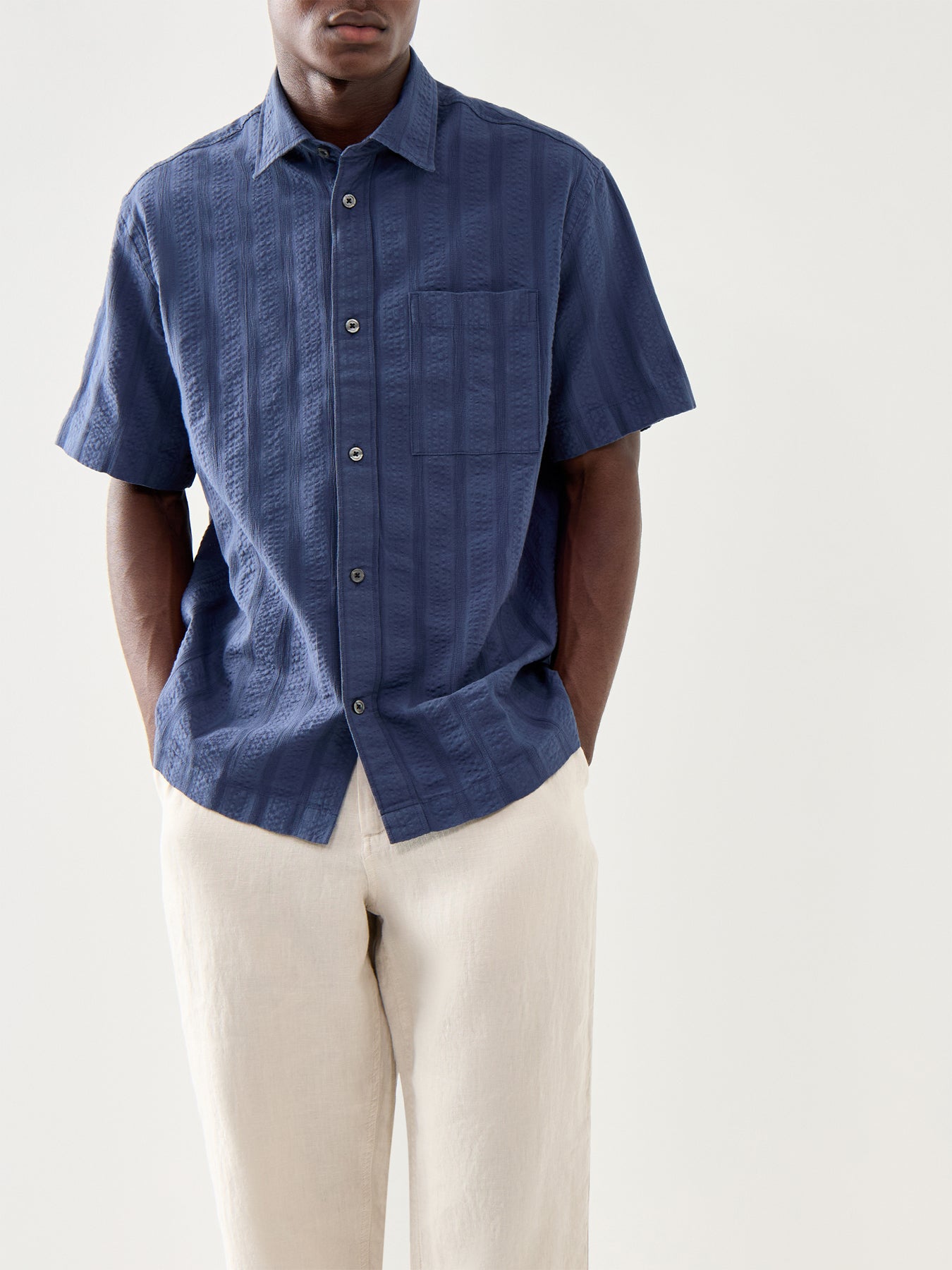 Silas Seersucker Short Sleeves Shirt