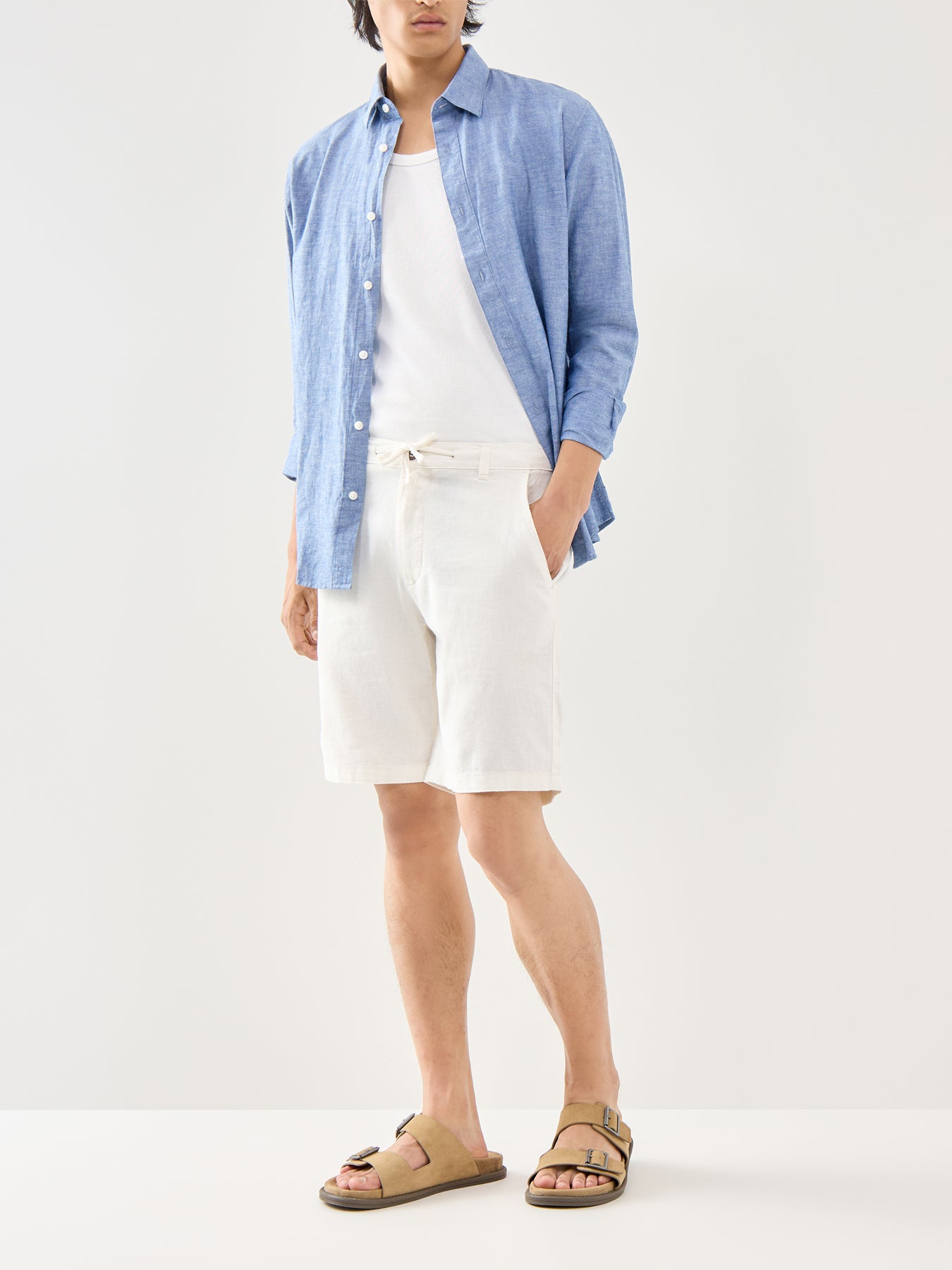 Cotton Blue Long Sleeve Shirt