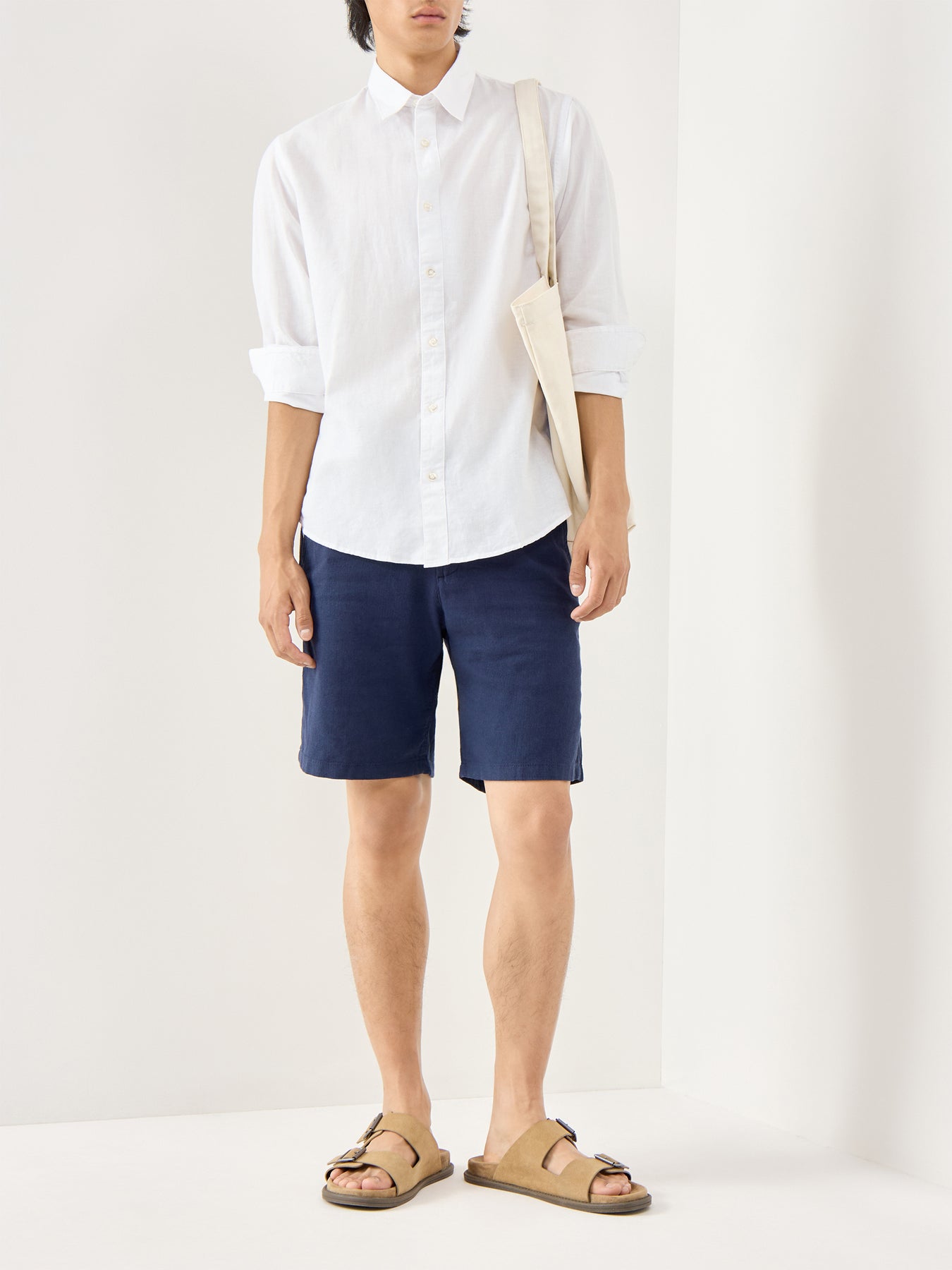 Cotton White Long Sleeve Shirt