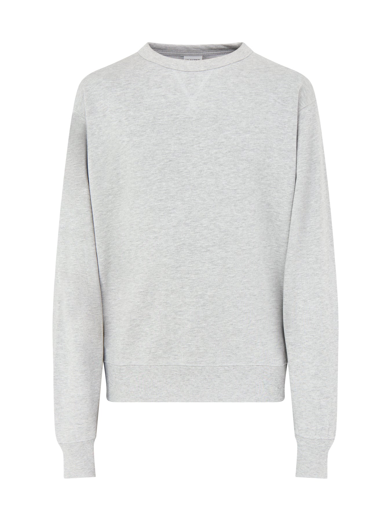 Relax luke Long Sleeves Sweatshirt Crew Neck Grey