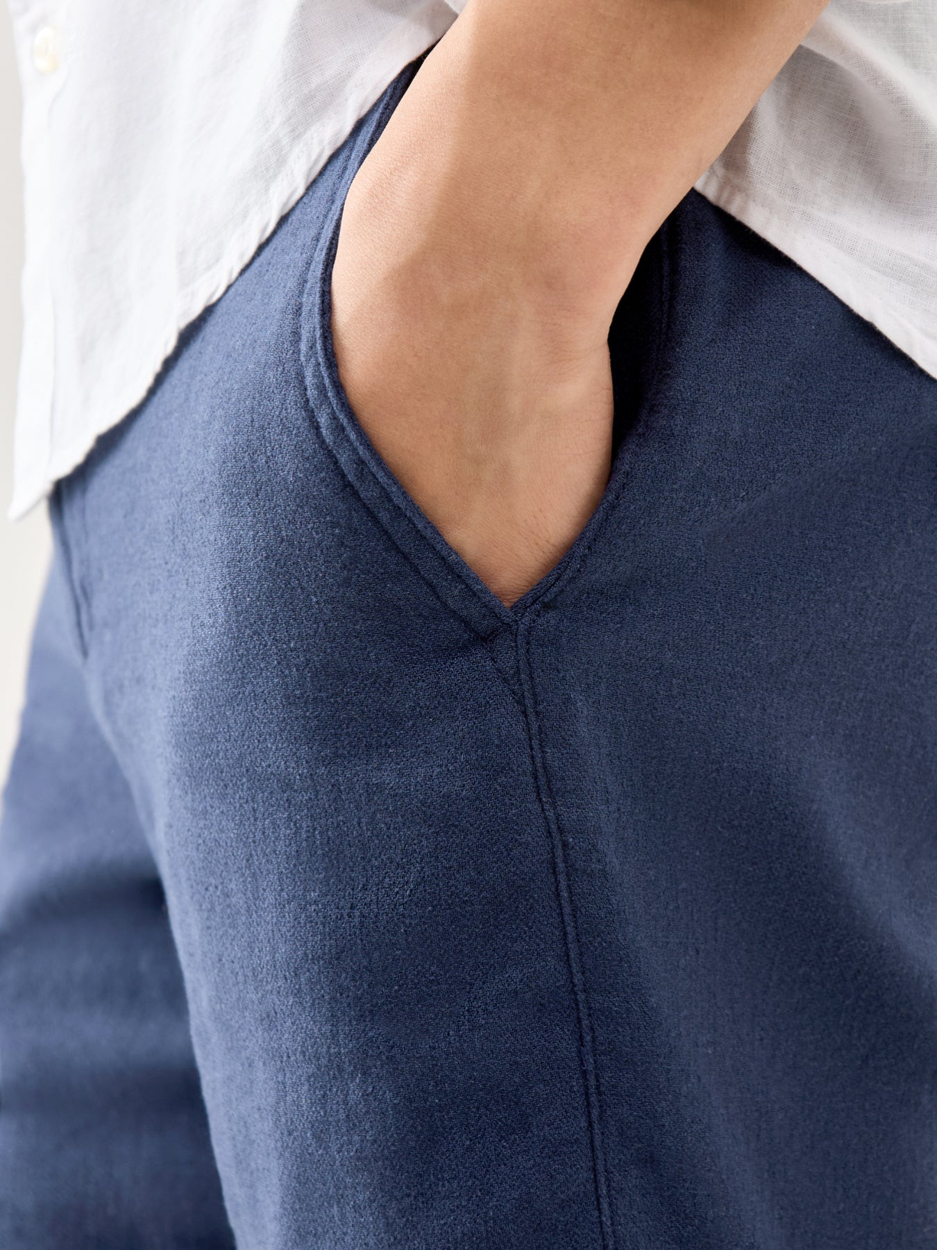 Navy Cotton Brody Shorts