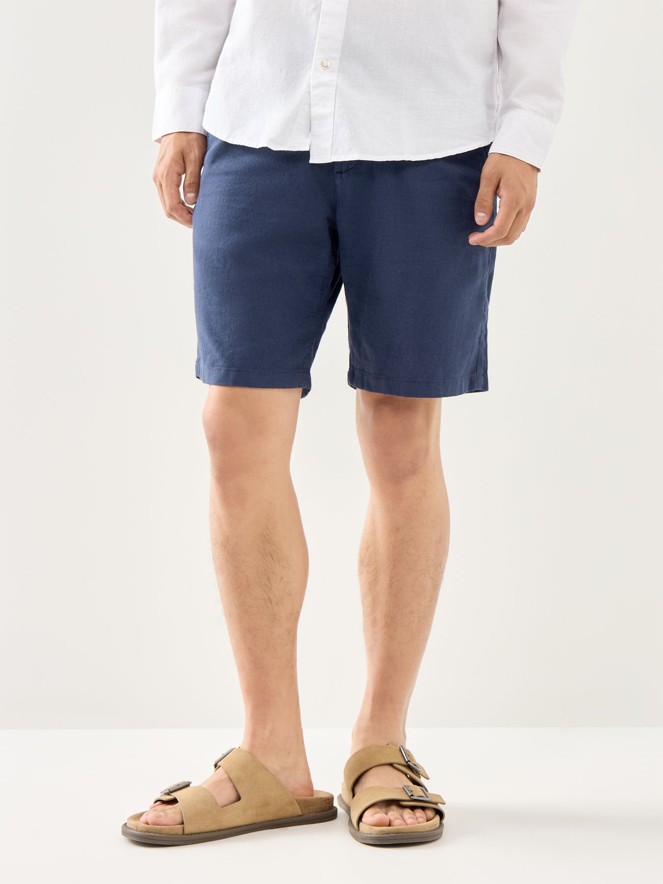 Navy Cotton Brody Shorts
