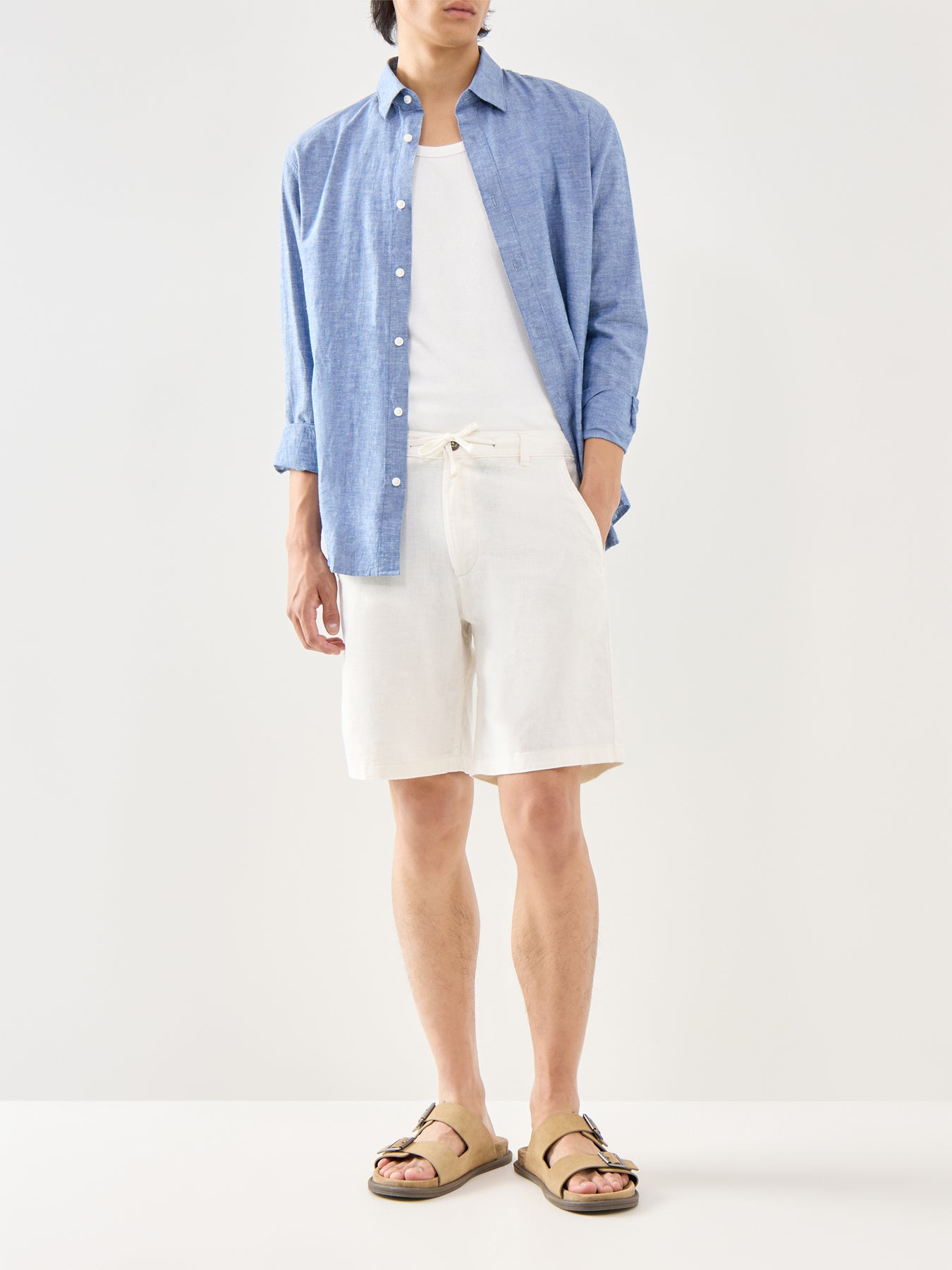 Cotton Beige Night Brody Shorts