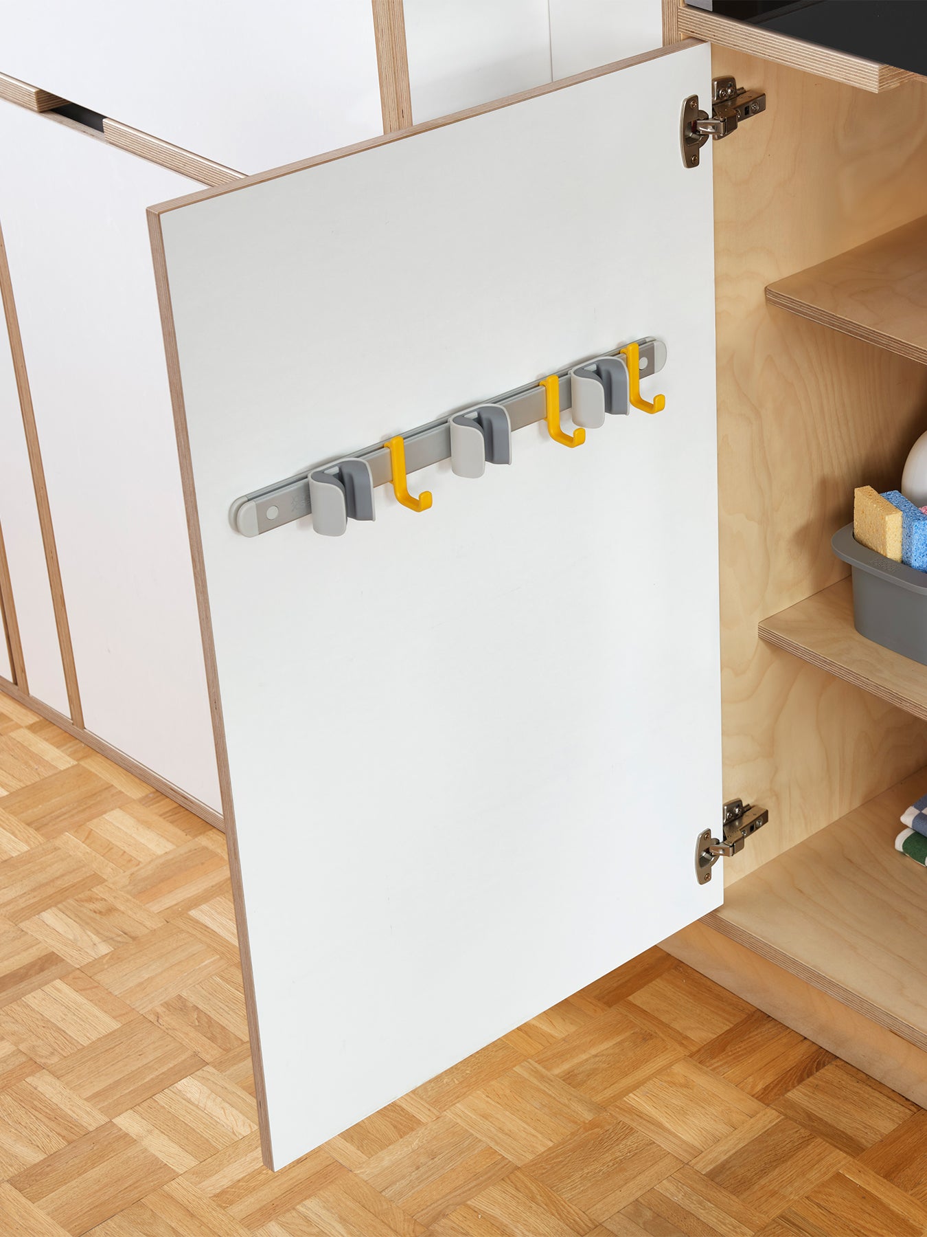 CleanTech Cleaning Tool Storage Rail Silver