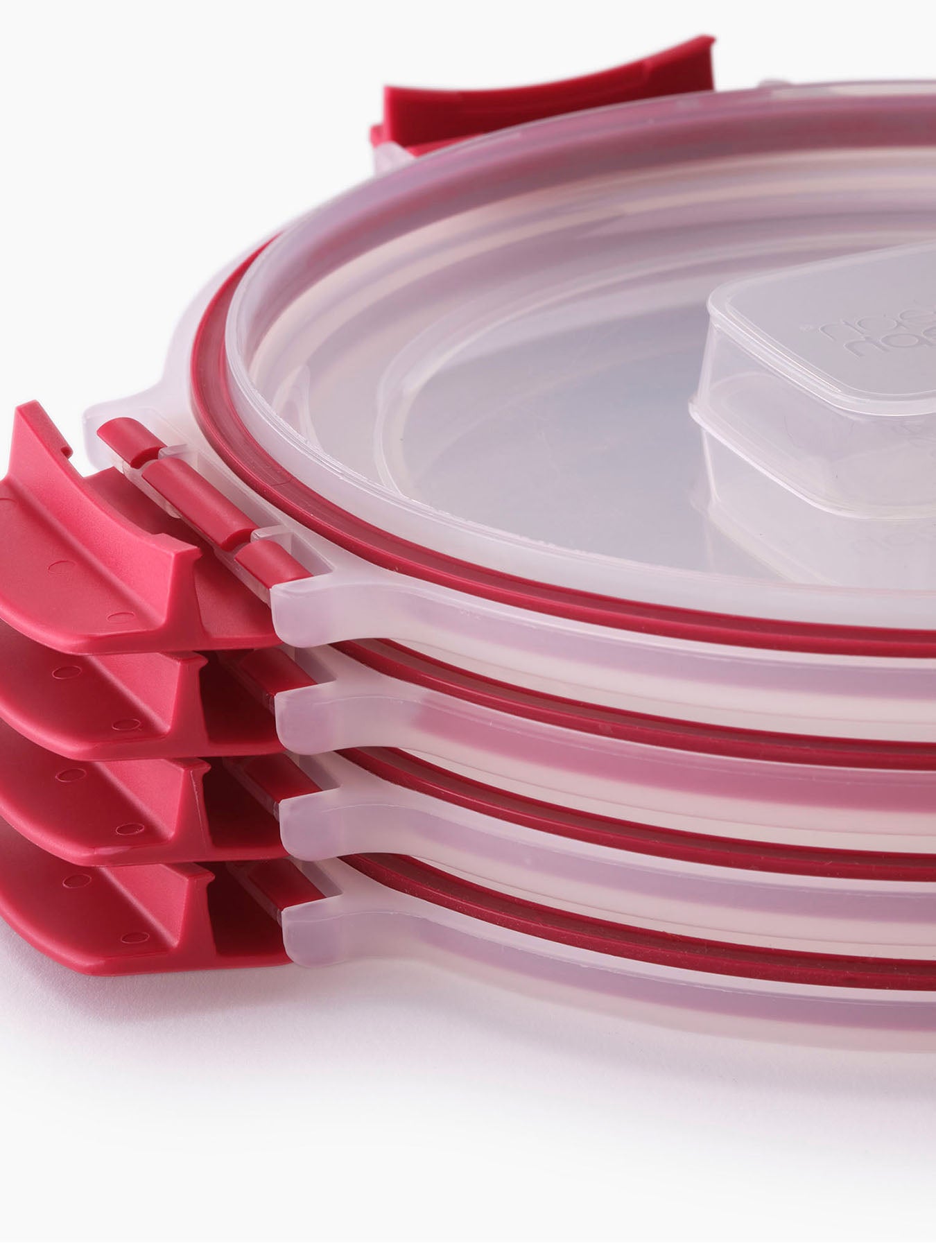 Nest Lock Boxes Round 4Piece 1L Red