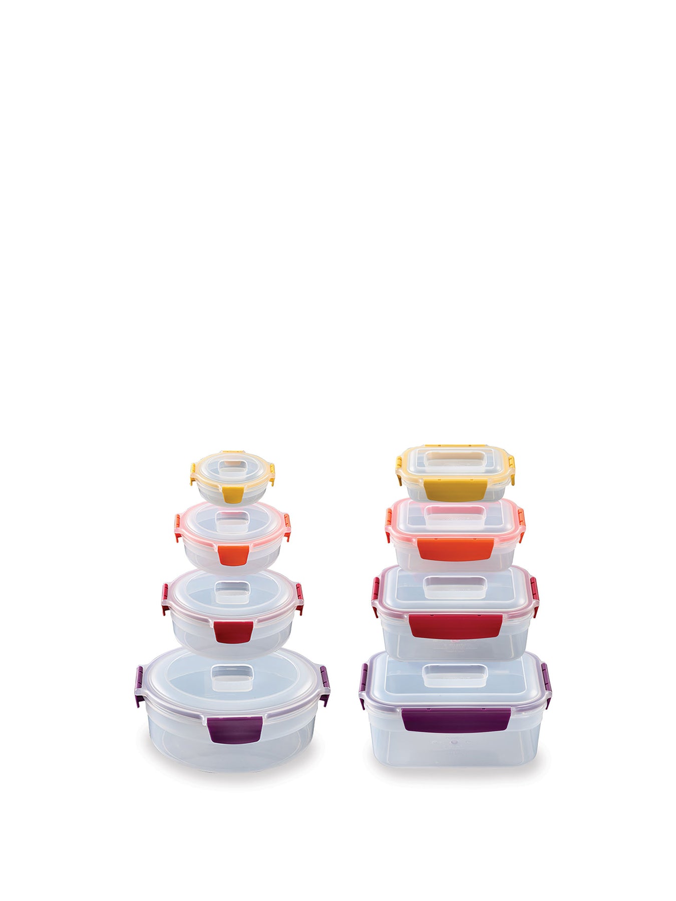 Nest Lock Round & Rectangular 8Piece Multi Sets