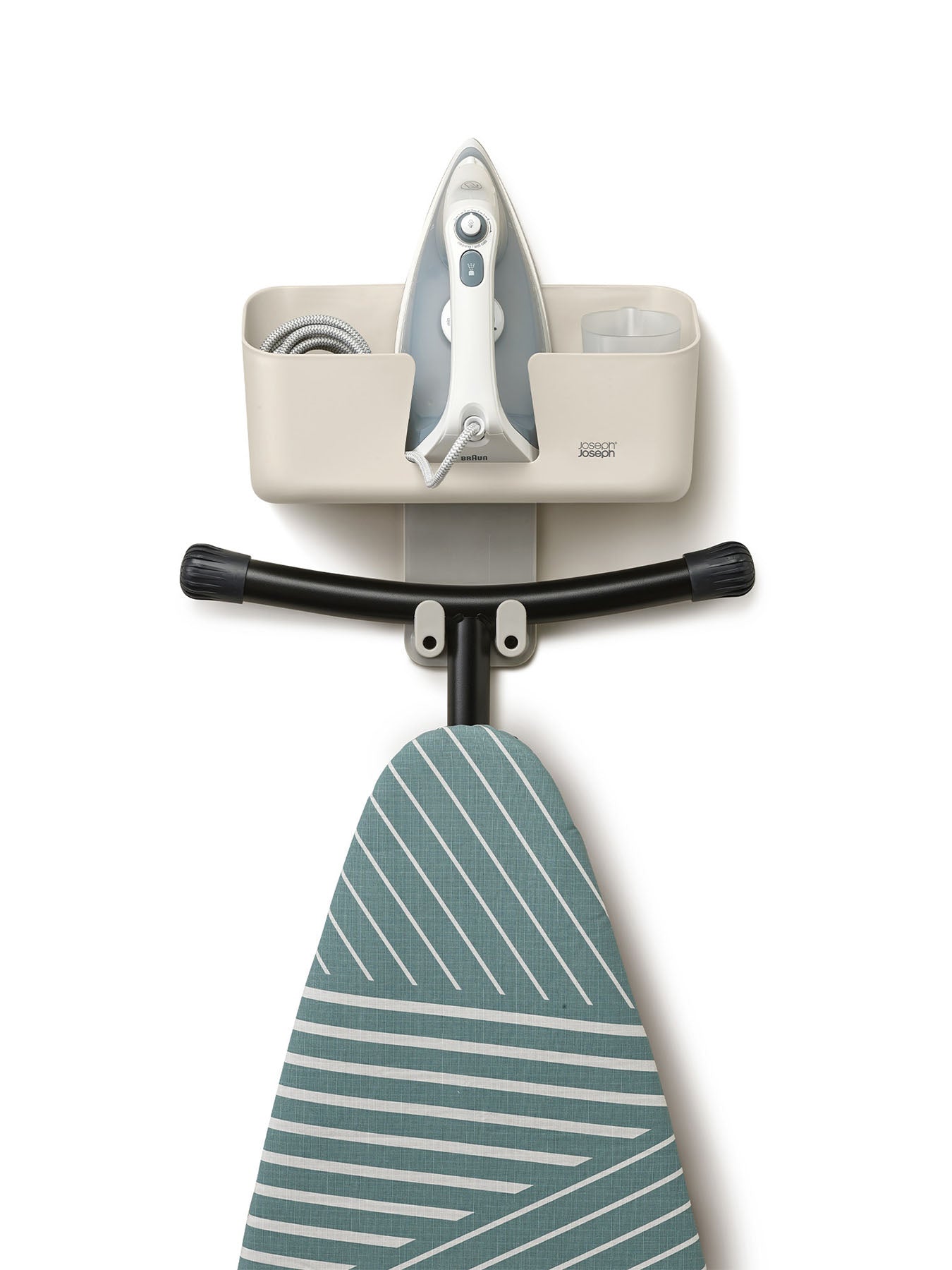 IronHub Wall-Mounted Ironing Storage Caddy