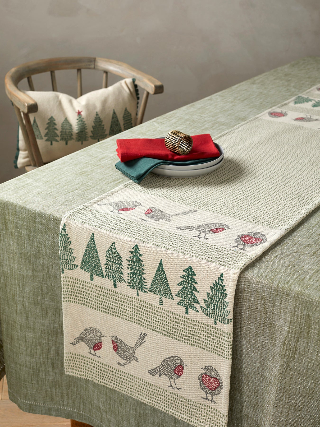 Robin Block Print Runner