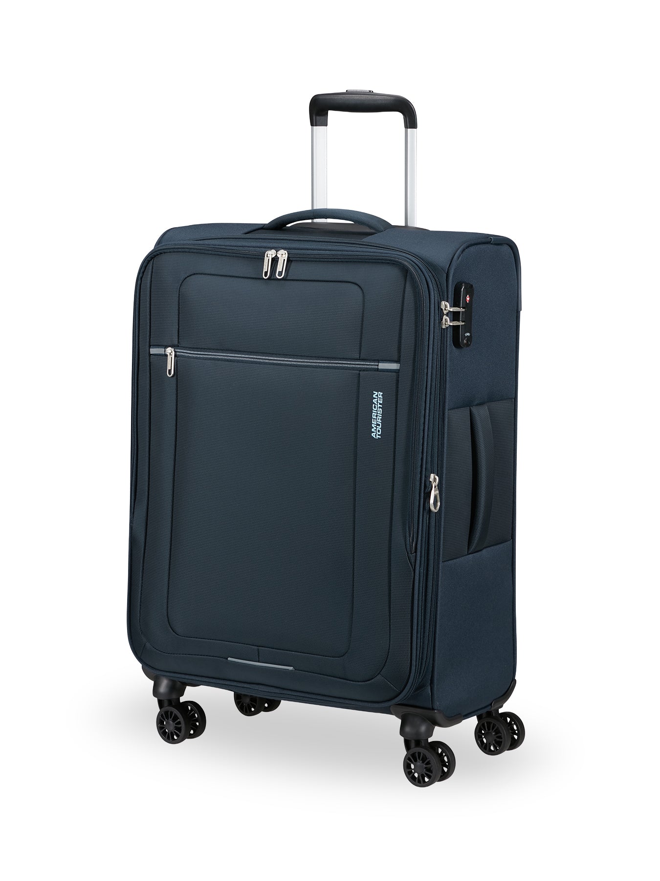Spinner Expandable TSA Suitcase Medium Navy