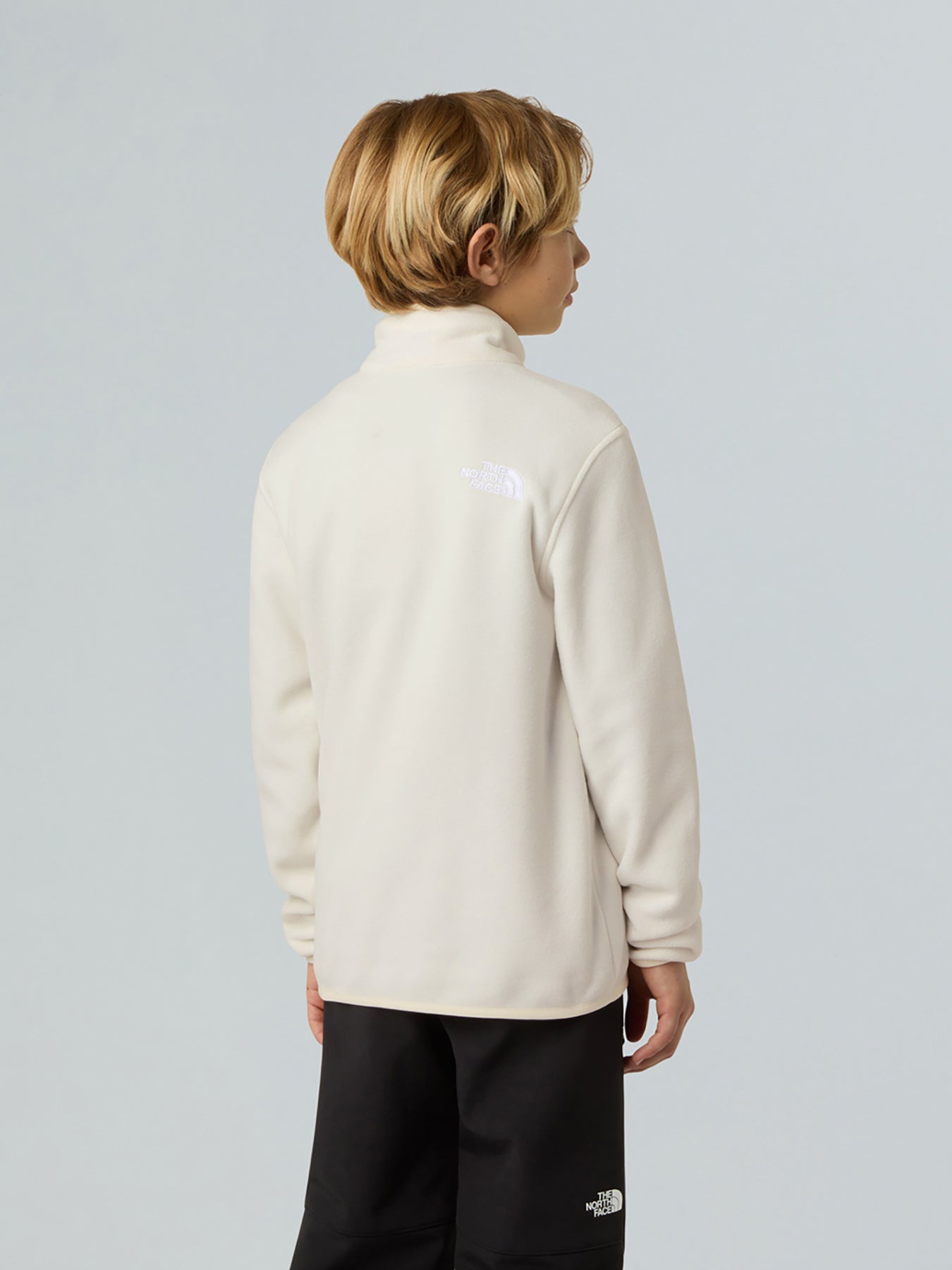 Kids’ Glacier Quarter Zip Fleece White