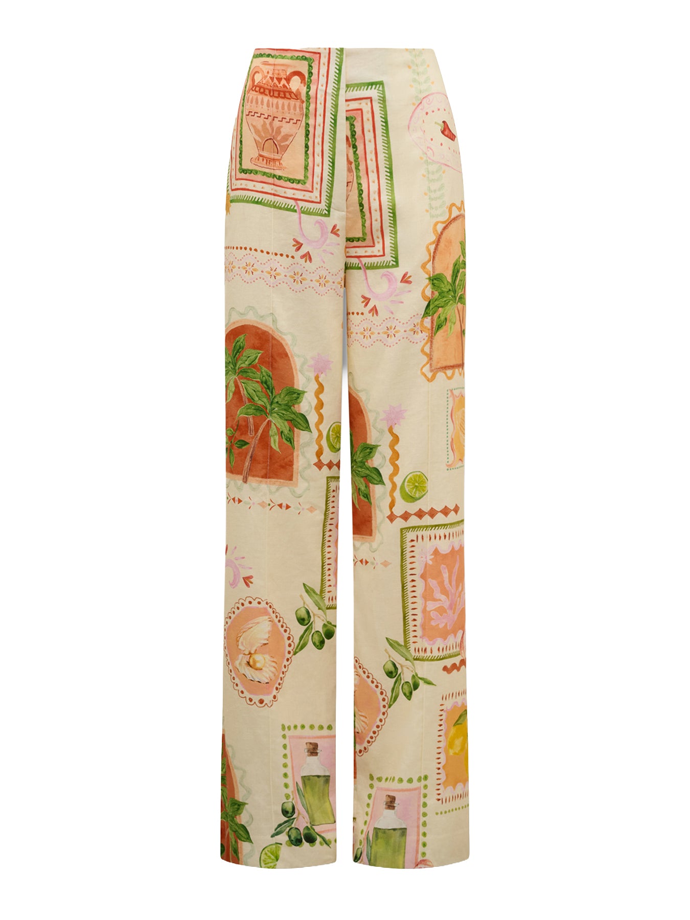 Ola Linen Wide Leg Pants