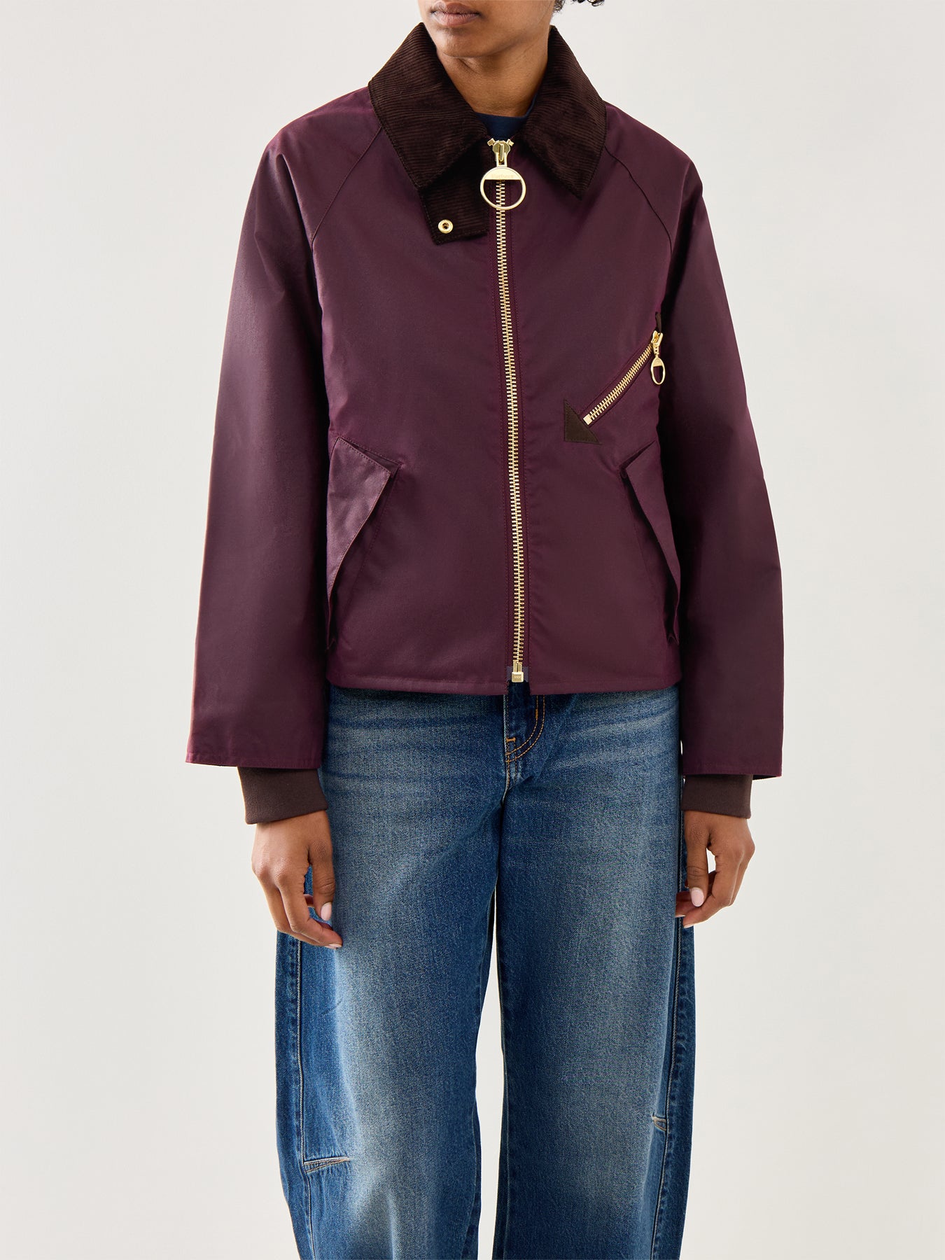 Womens Barbour Arlene Wax Jacket Tartan