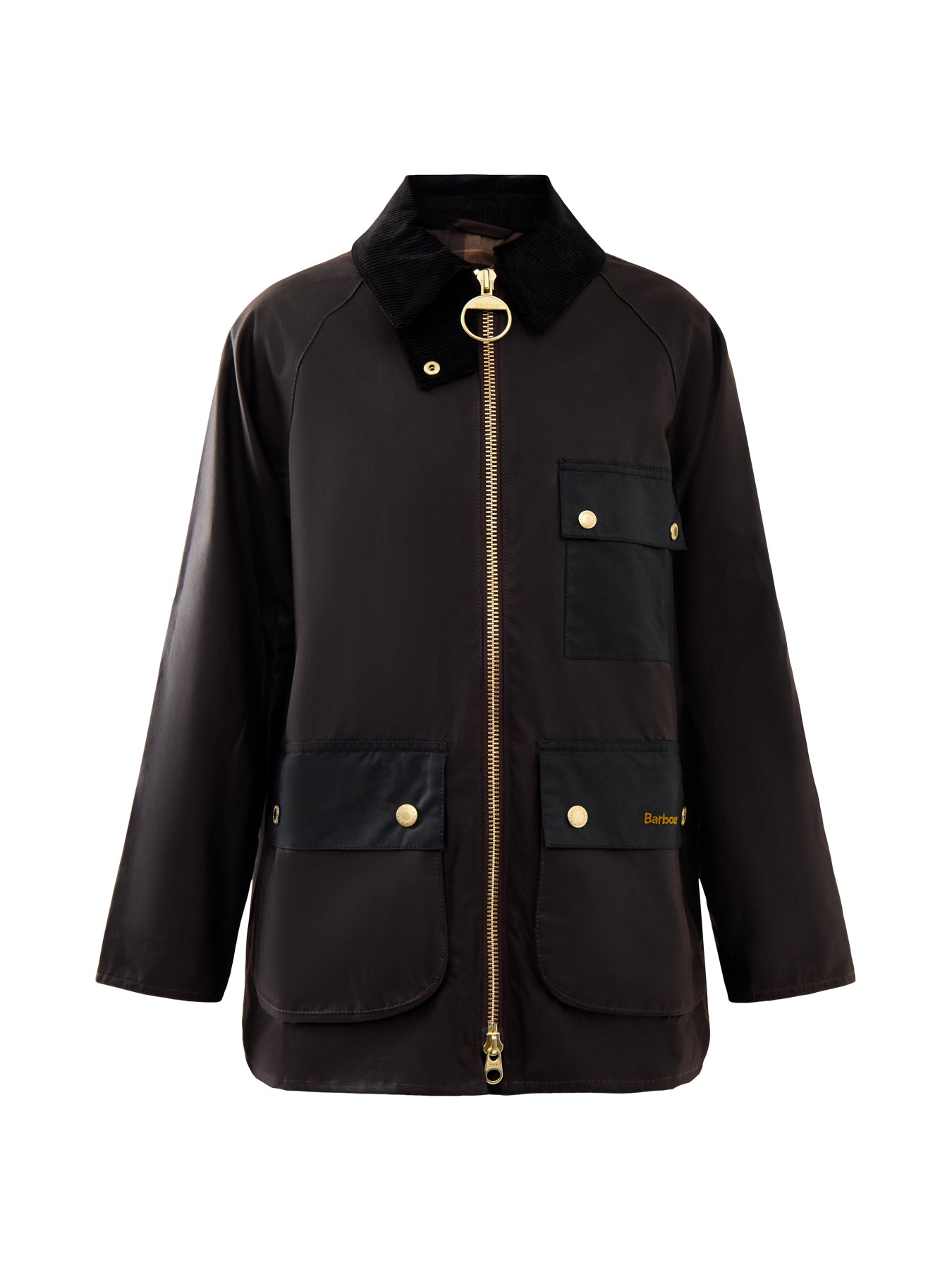 Womens Barbour Luella Wax Corduroy Jacket Brown