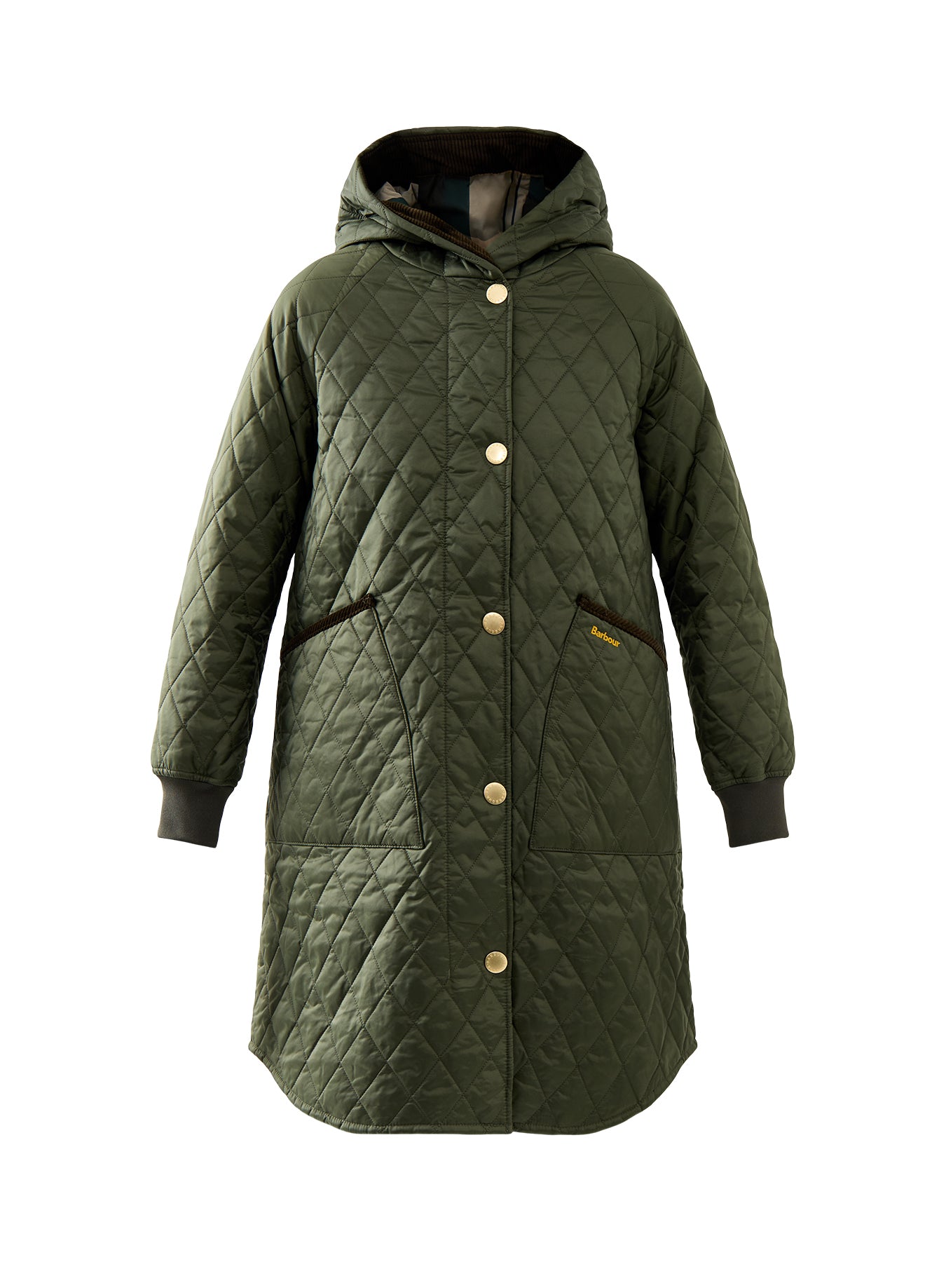 Womens Barbour Hilary Quilted Jacket Green