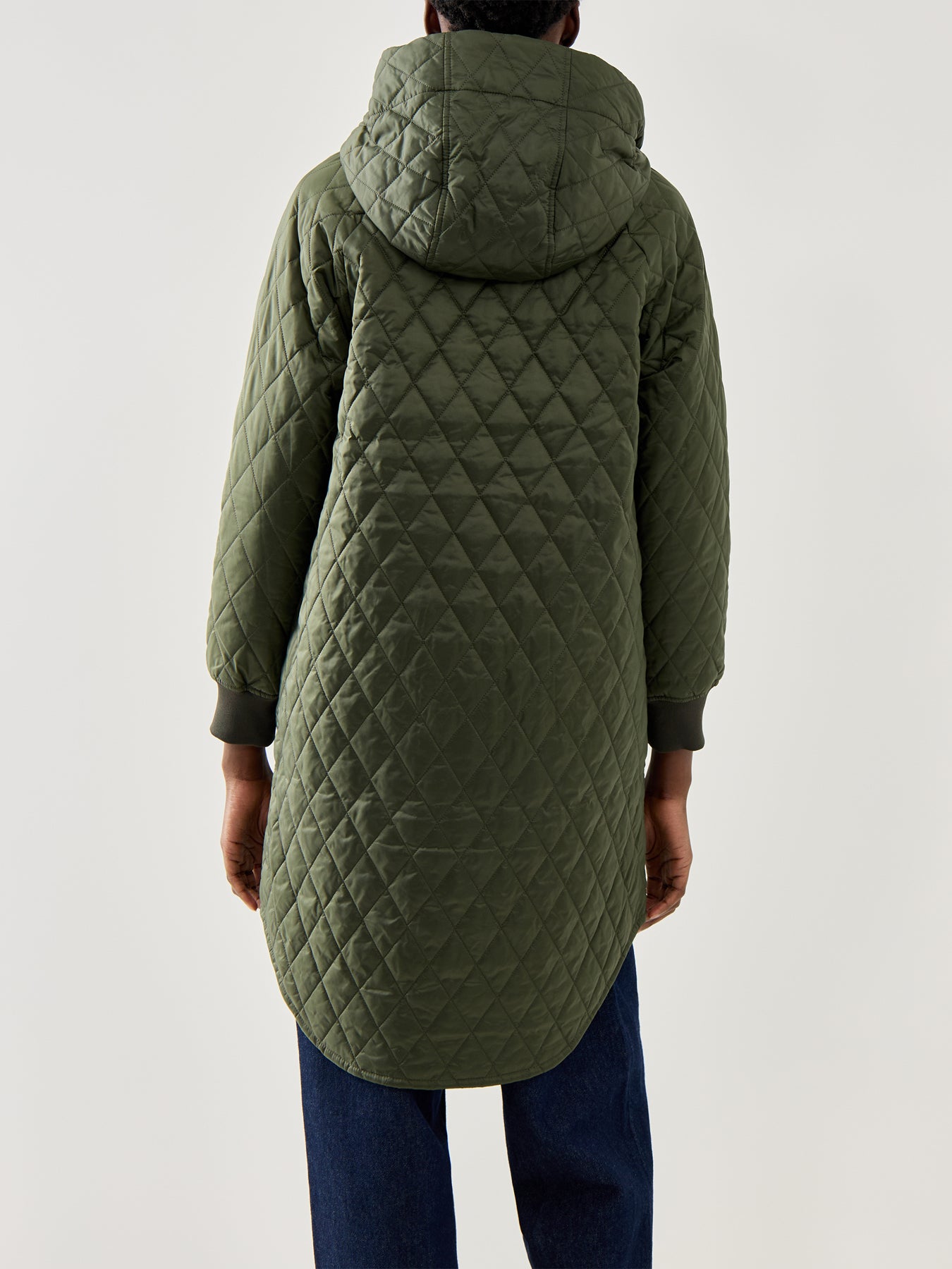 Womens Barbour Hilary Quilted Jacket Green