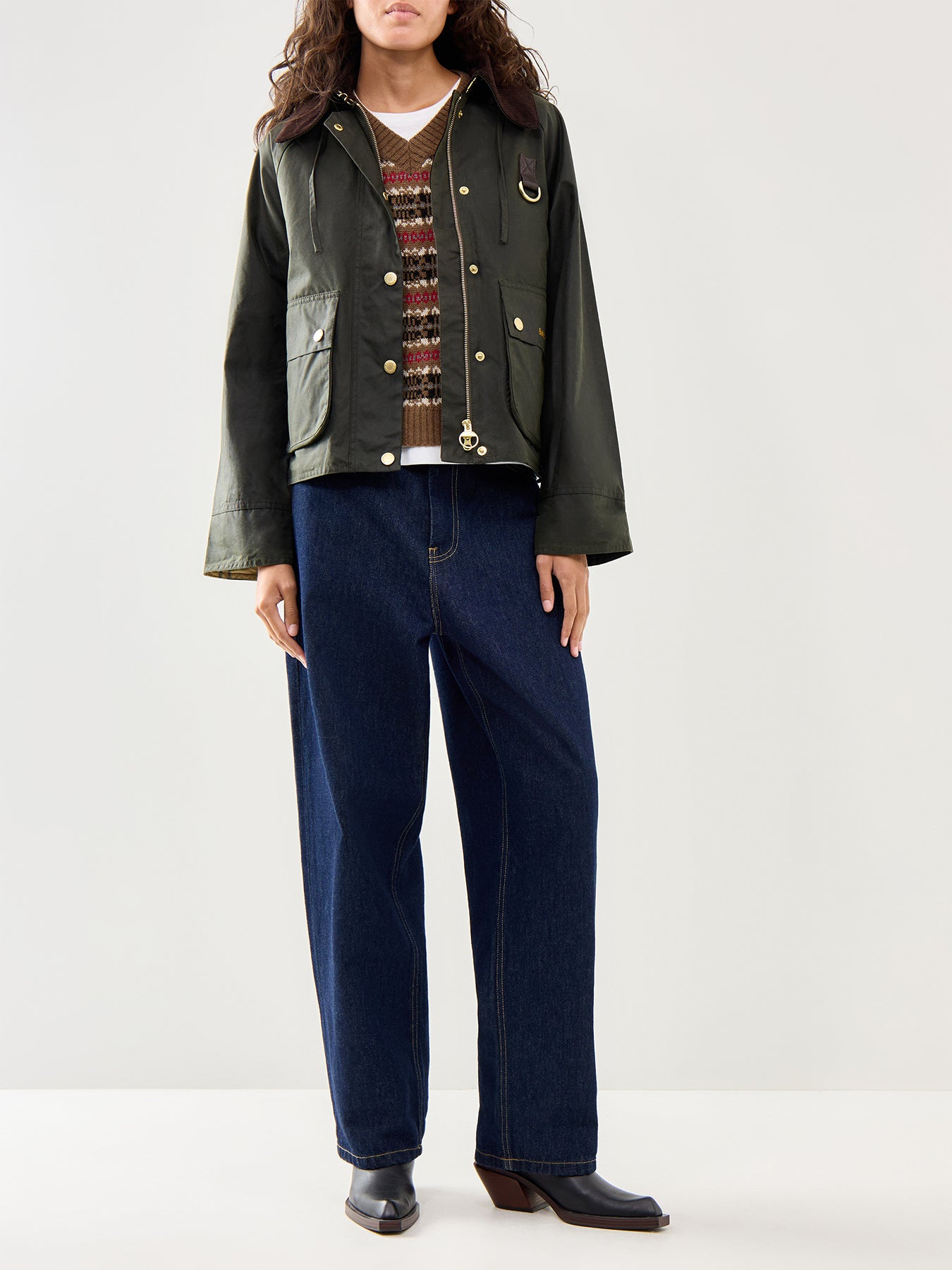 Womens Barbour Reighton Wax Jacket Fern