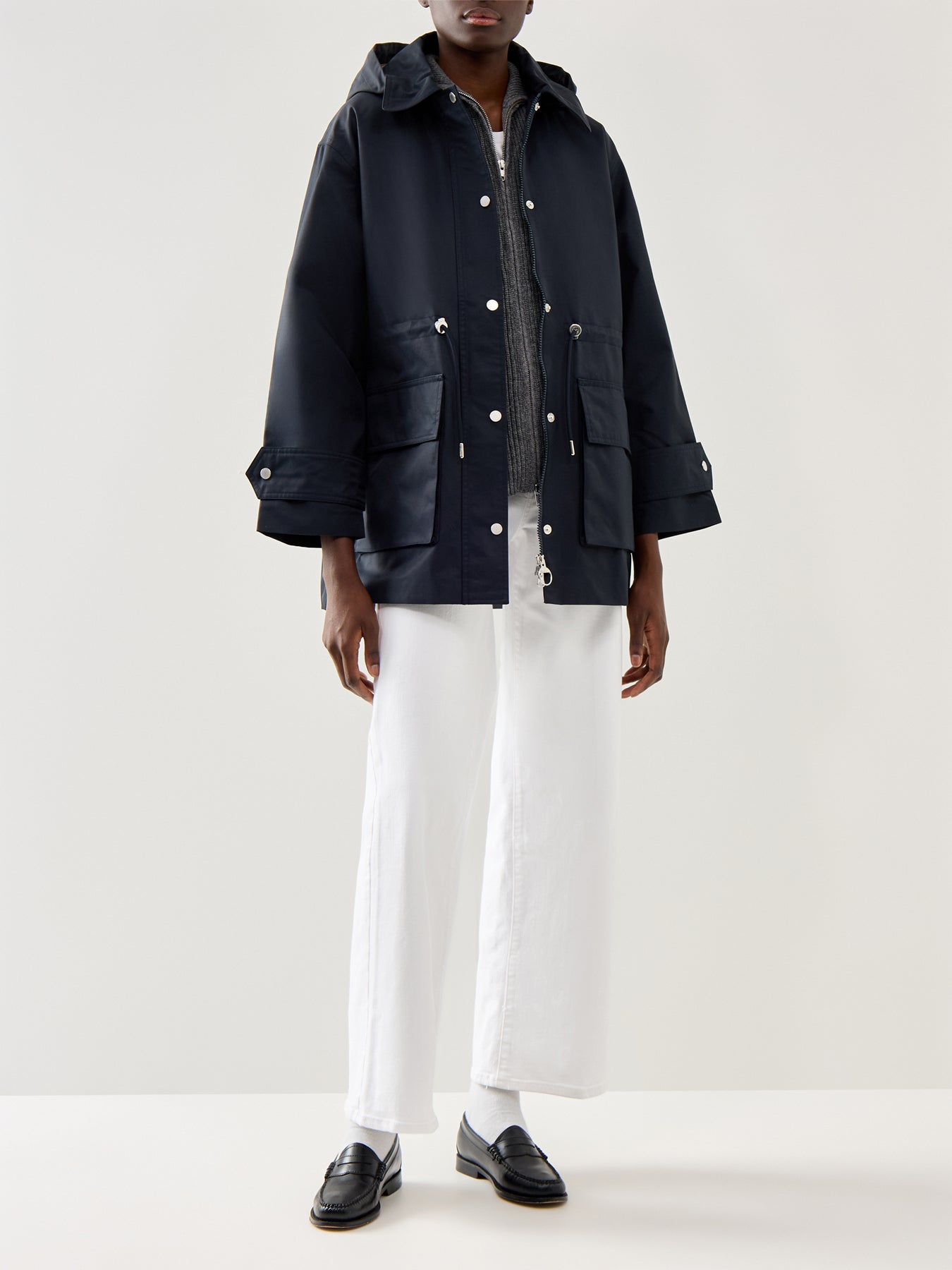 Womens Barbour Fallyn Showerproof Jacket Navy