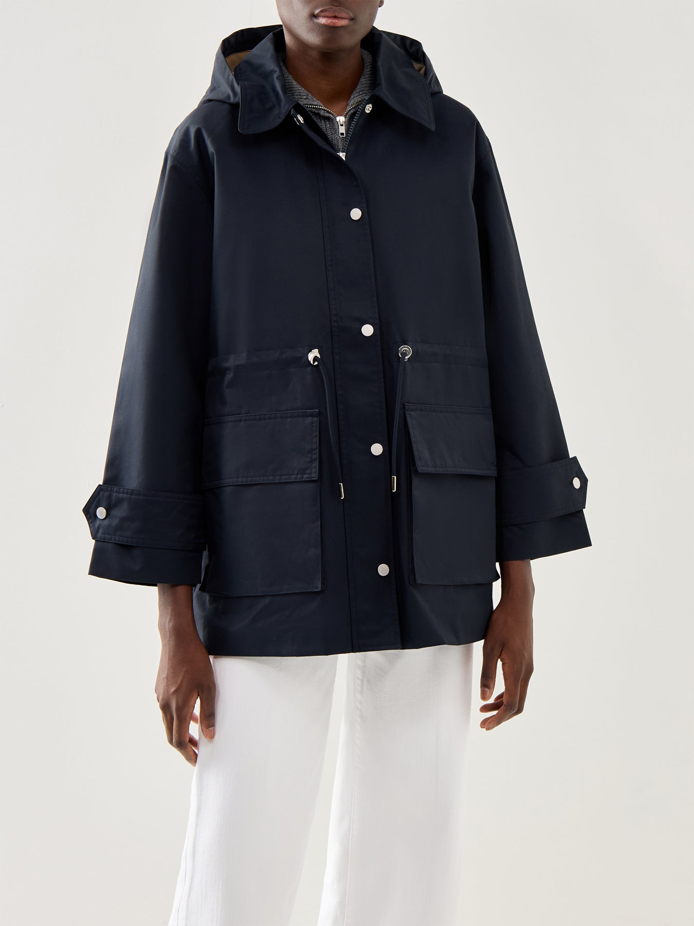 Womens Barbour Fallyn Showerproof Jacket Navy