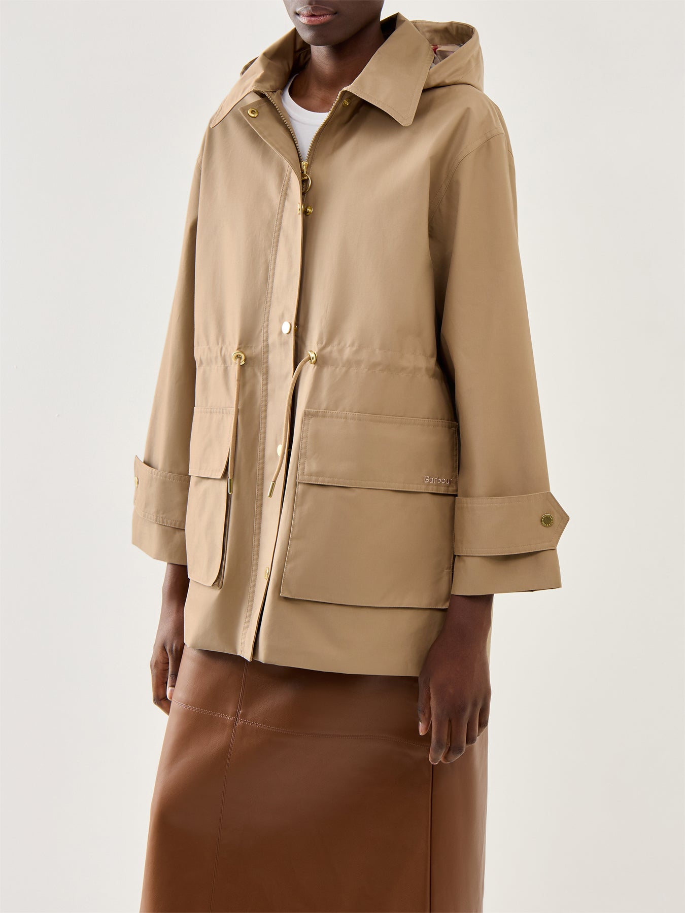 Womens Barbour Fallyn Showerproof Jacket Beige