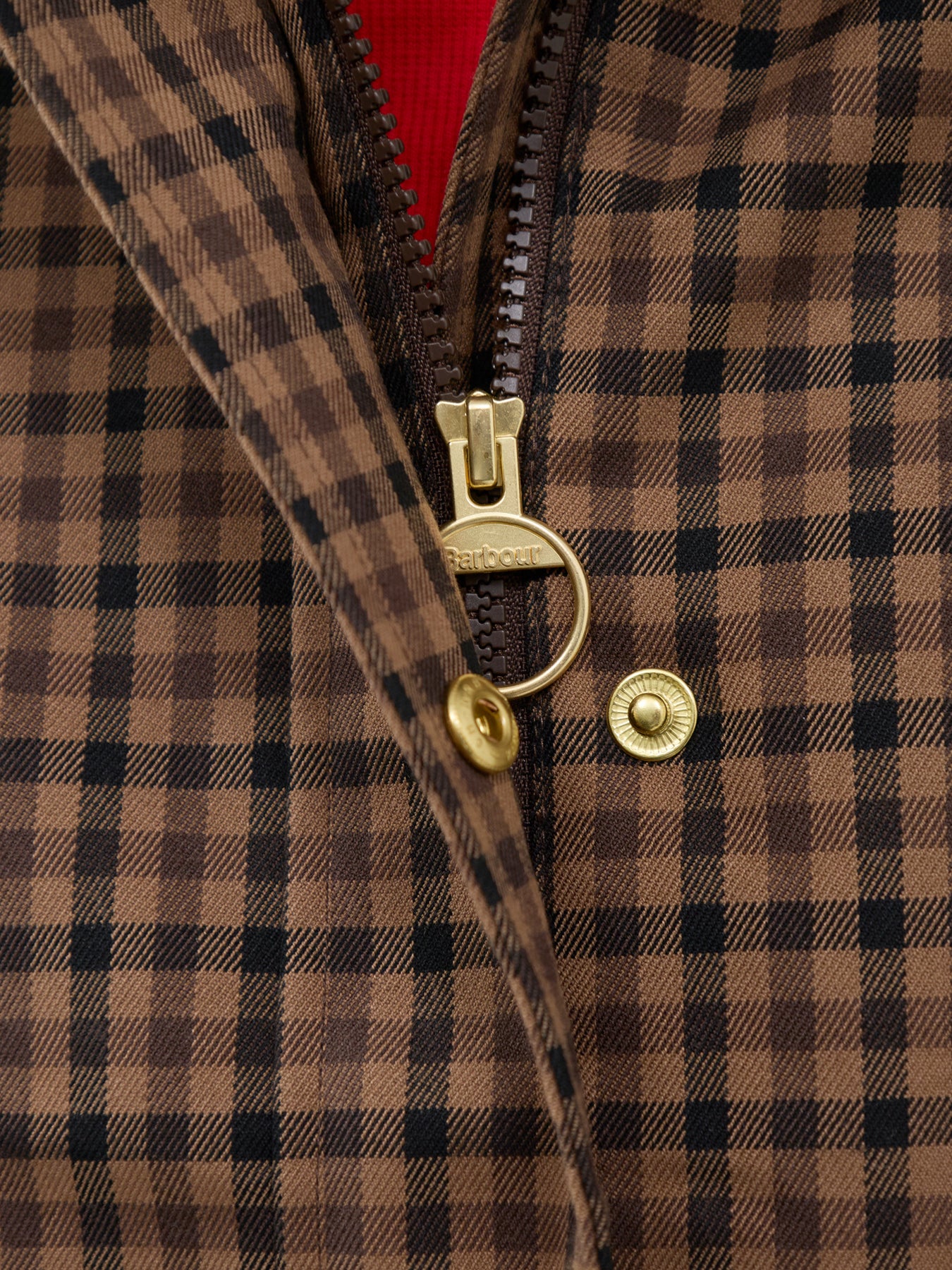 Audrey Showerproof Jacket Vicuna Gingham Check
