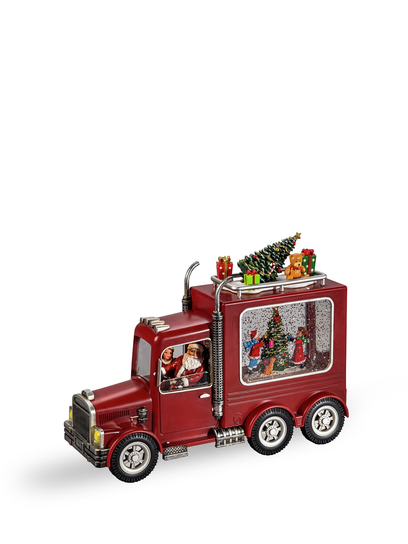 Water Lantern 3xAA Santa's Truck Warm White LED 5Hrs Timer