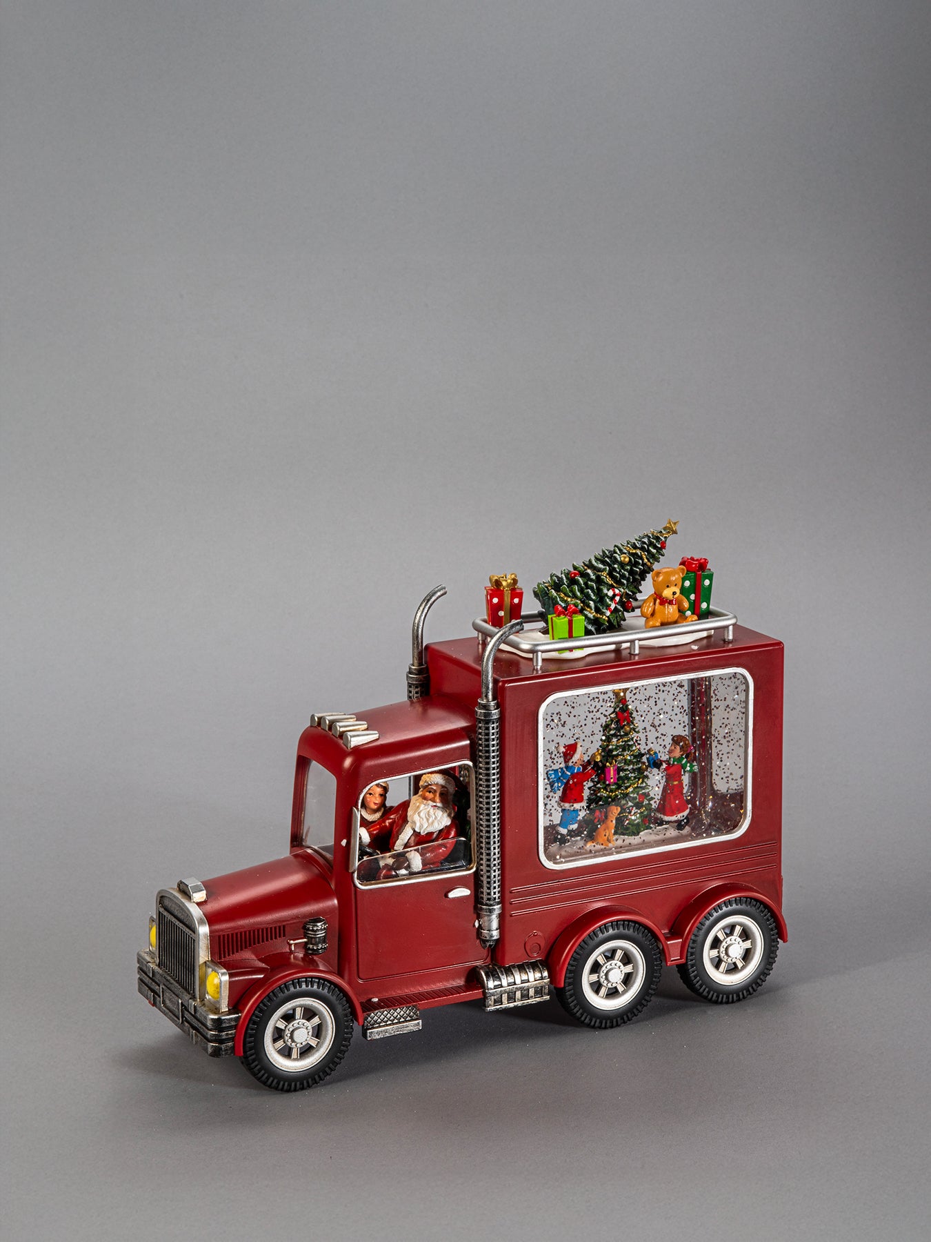 Water Lantern 3xAA Santa's Truck Warm White LED 5Hrs Timer