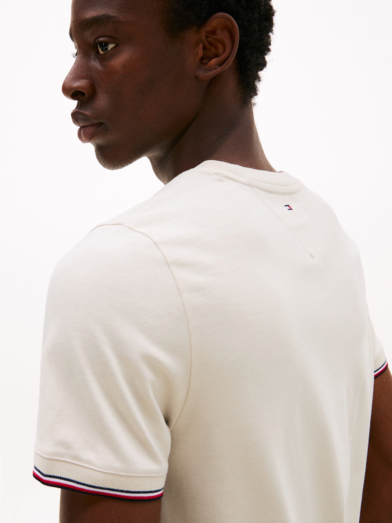 Signature Tipped Slim Knit T-Shirt