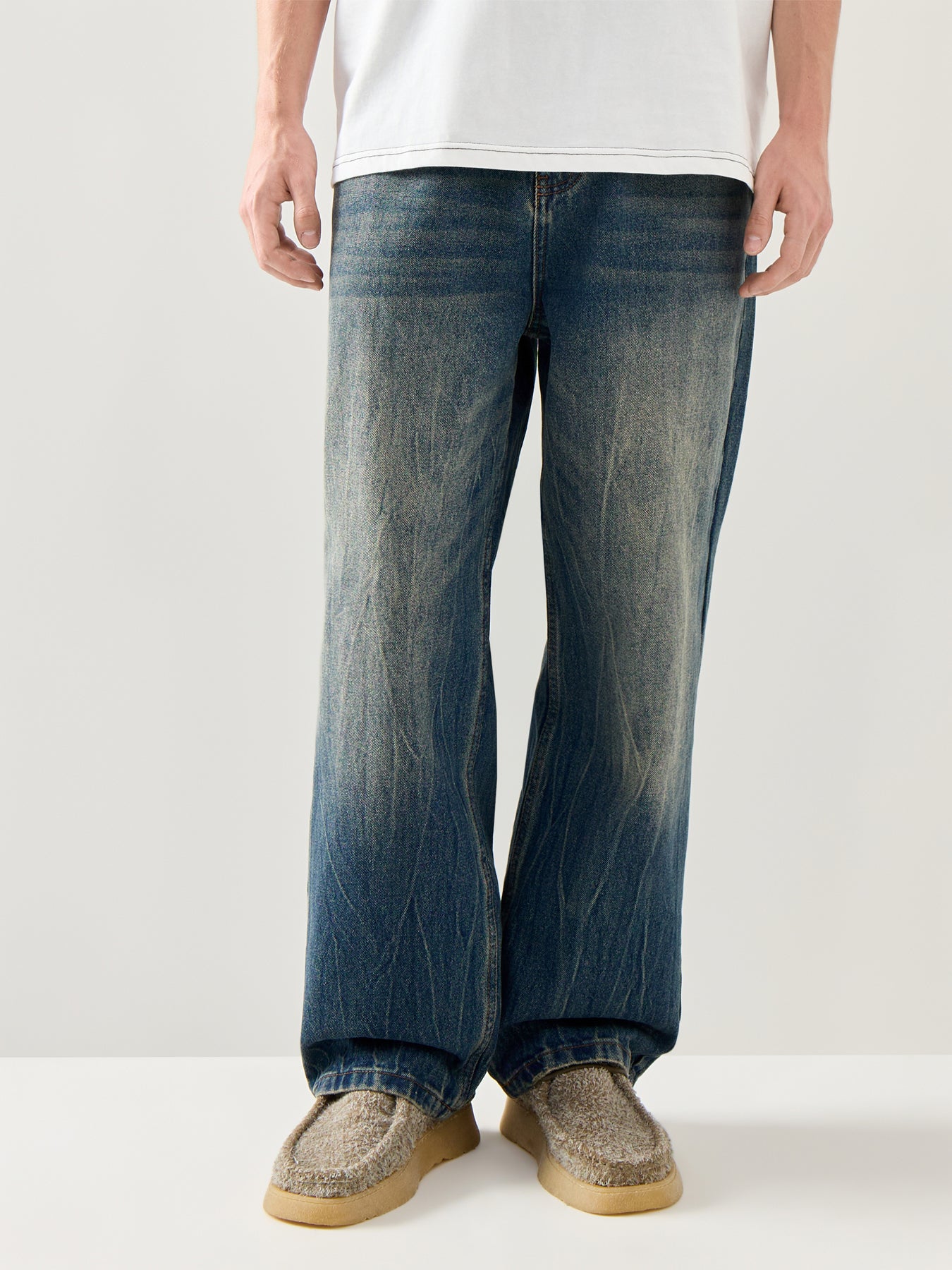Black Widow Jeans Sand Wash Blue