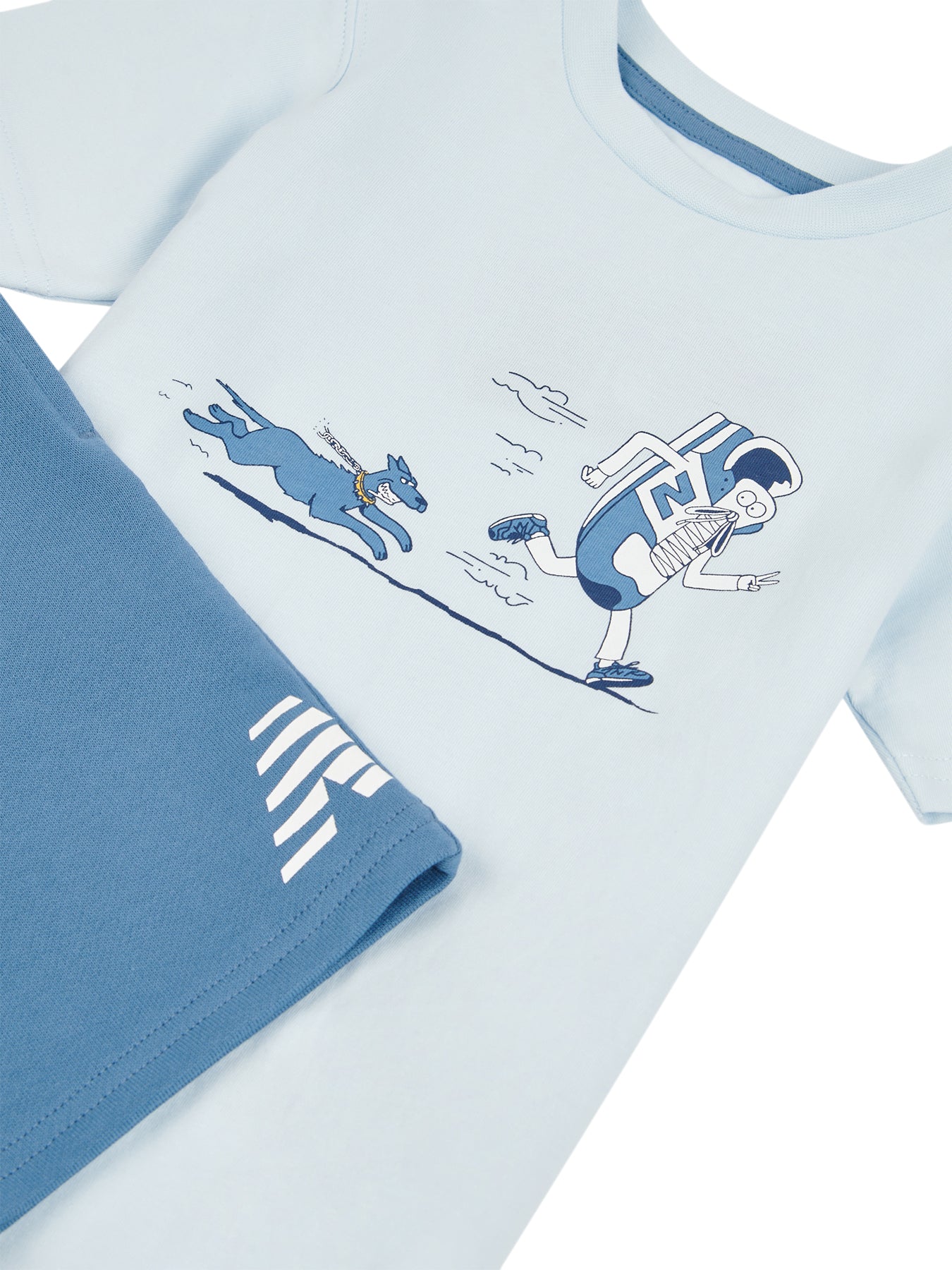 Baby Graphic T-Shirt and Shorts Set Frosted Glass