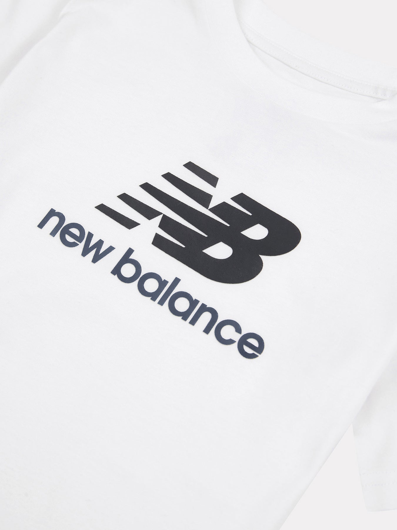 Stacked Logo Jersey Tee White