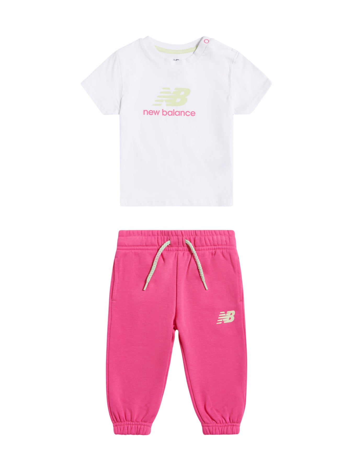 Baby Logo T-Shirt and Jogger Set Raspberry