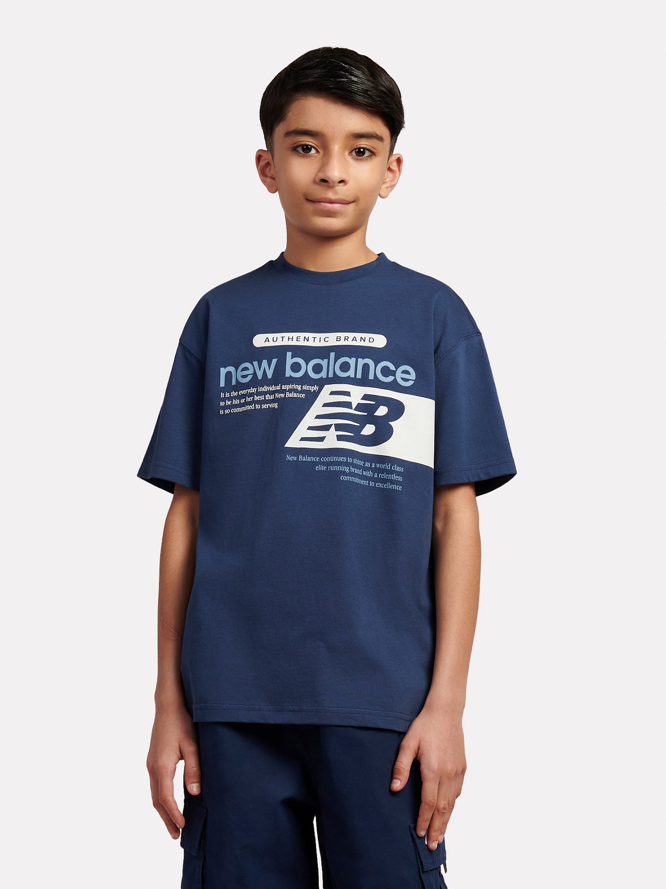 Boys’ Authentic Brand Graphic Tee Black