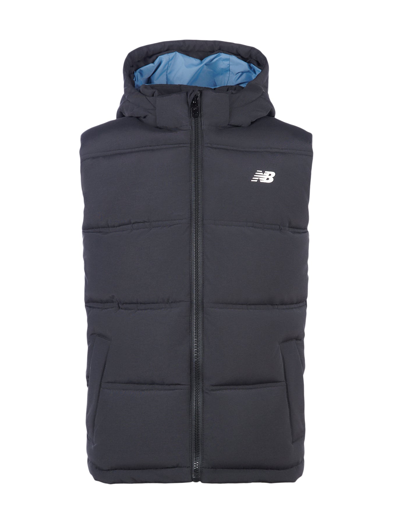 Wide Baffle Hooded Puffa Gilet Cotton